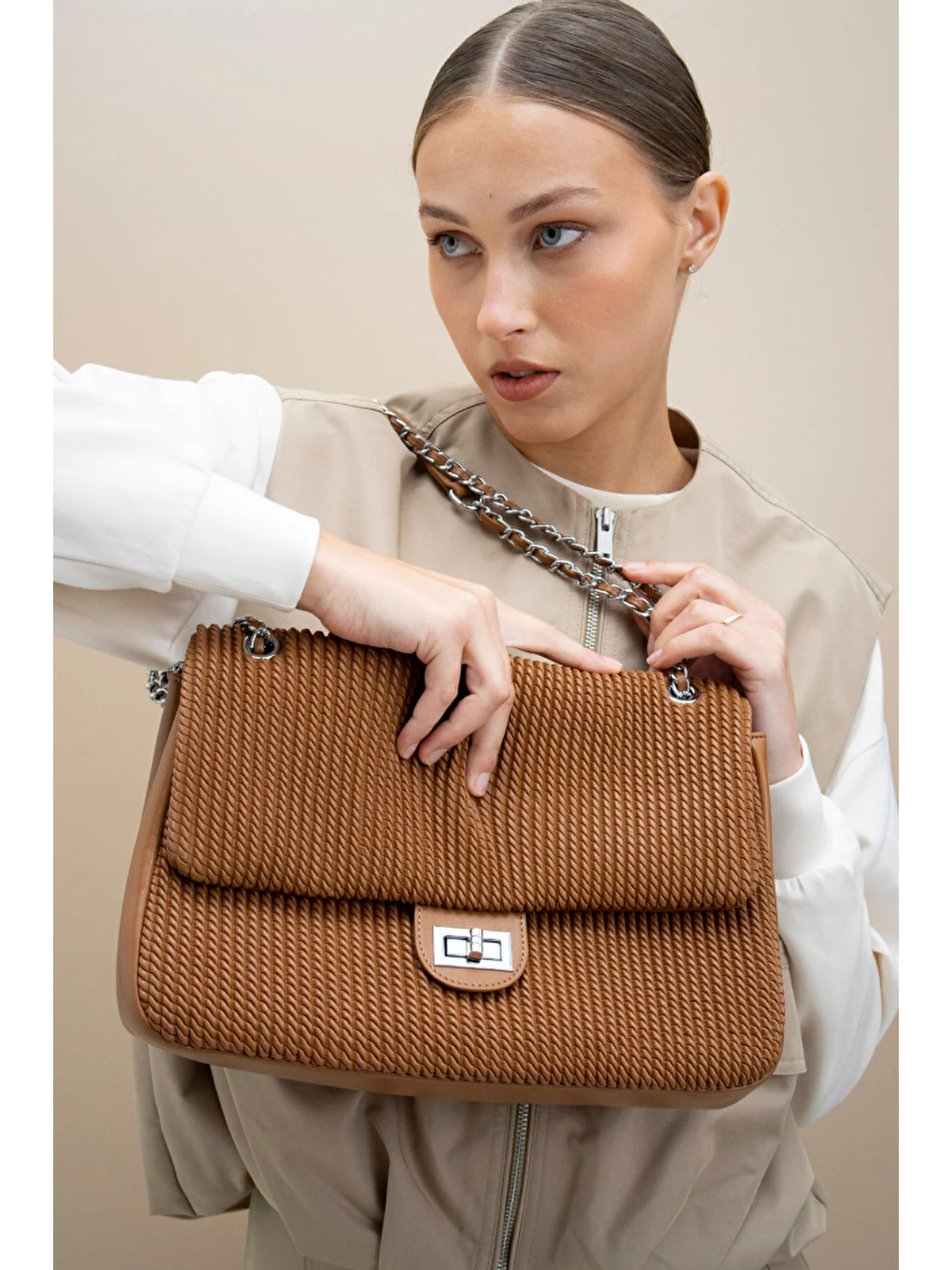 Kahverengi Kadın Omuz Çantası BYN2283-2