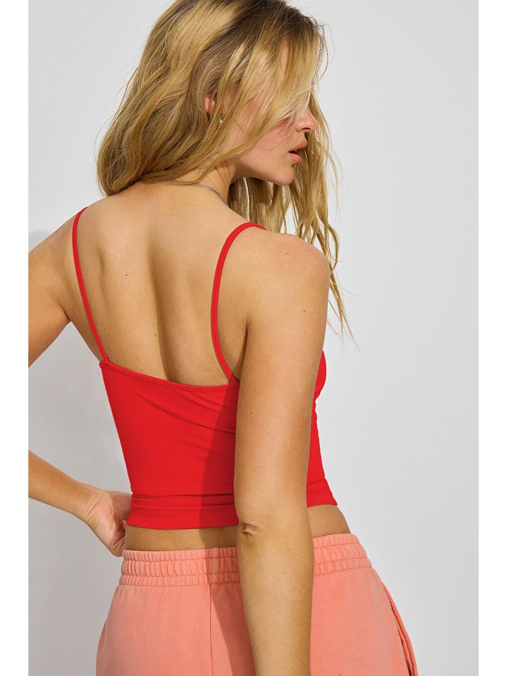 Kırmızı Askılı V Yaka Atlet Mg2454-10