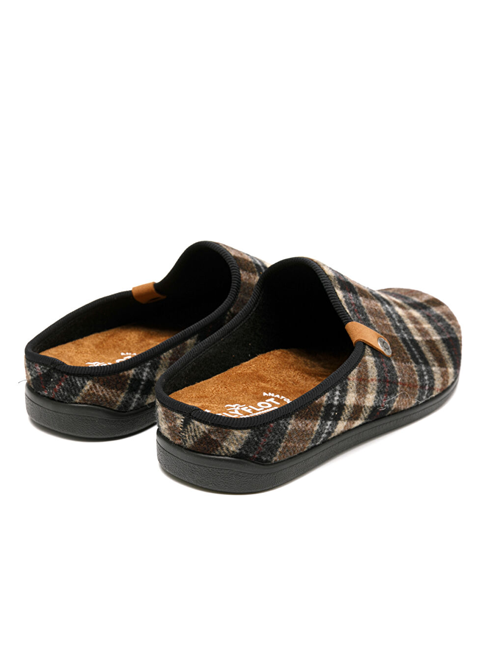 Kahverengi Erkek Ev Terliği 46 652 JW CLOTH MAN SLIPPER-3