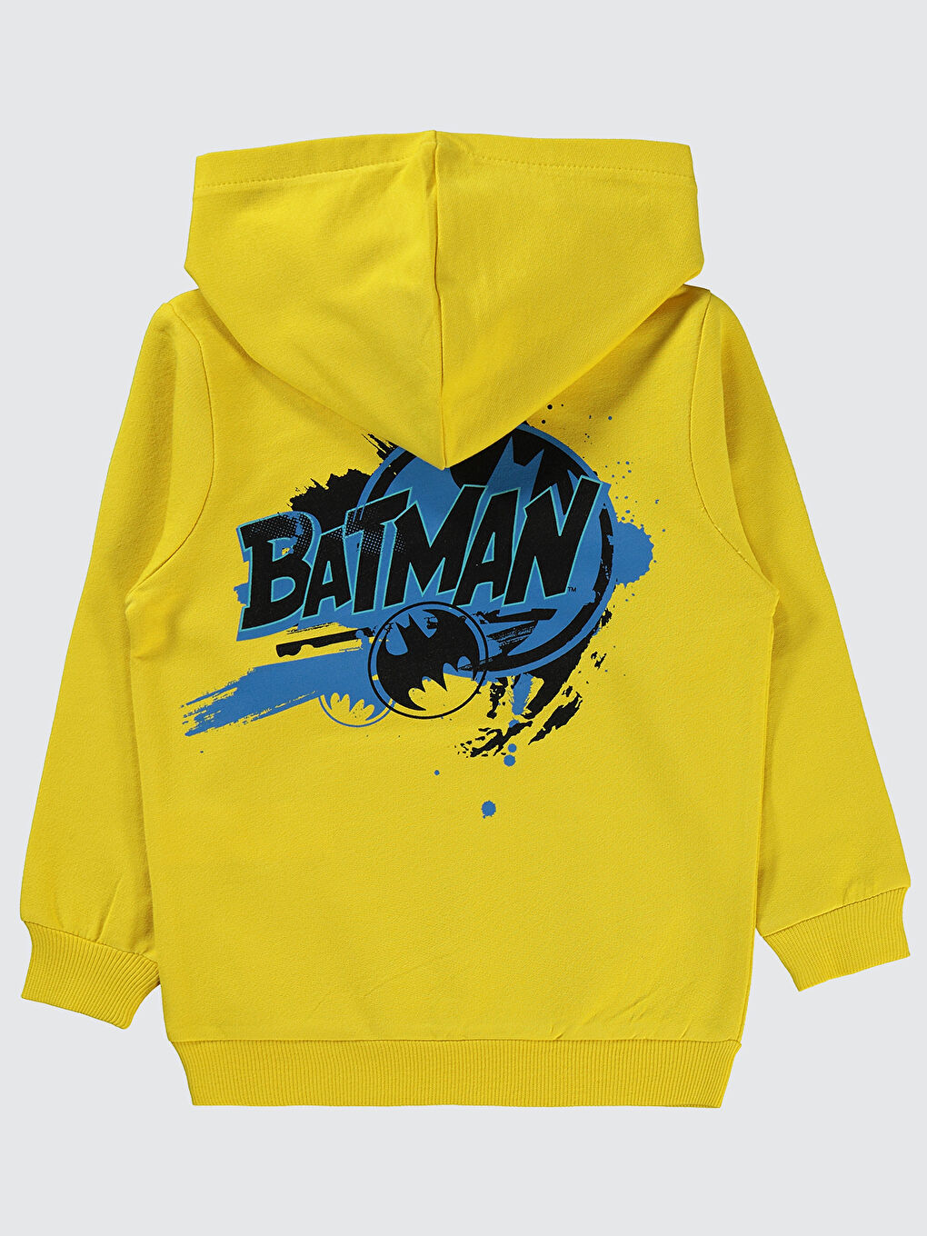 Batman Erkek Çocuk Kapüşonlu Sweatshirt 2-5 Yaş Sarı-1