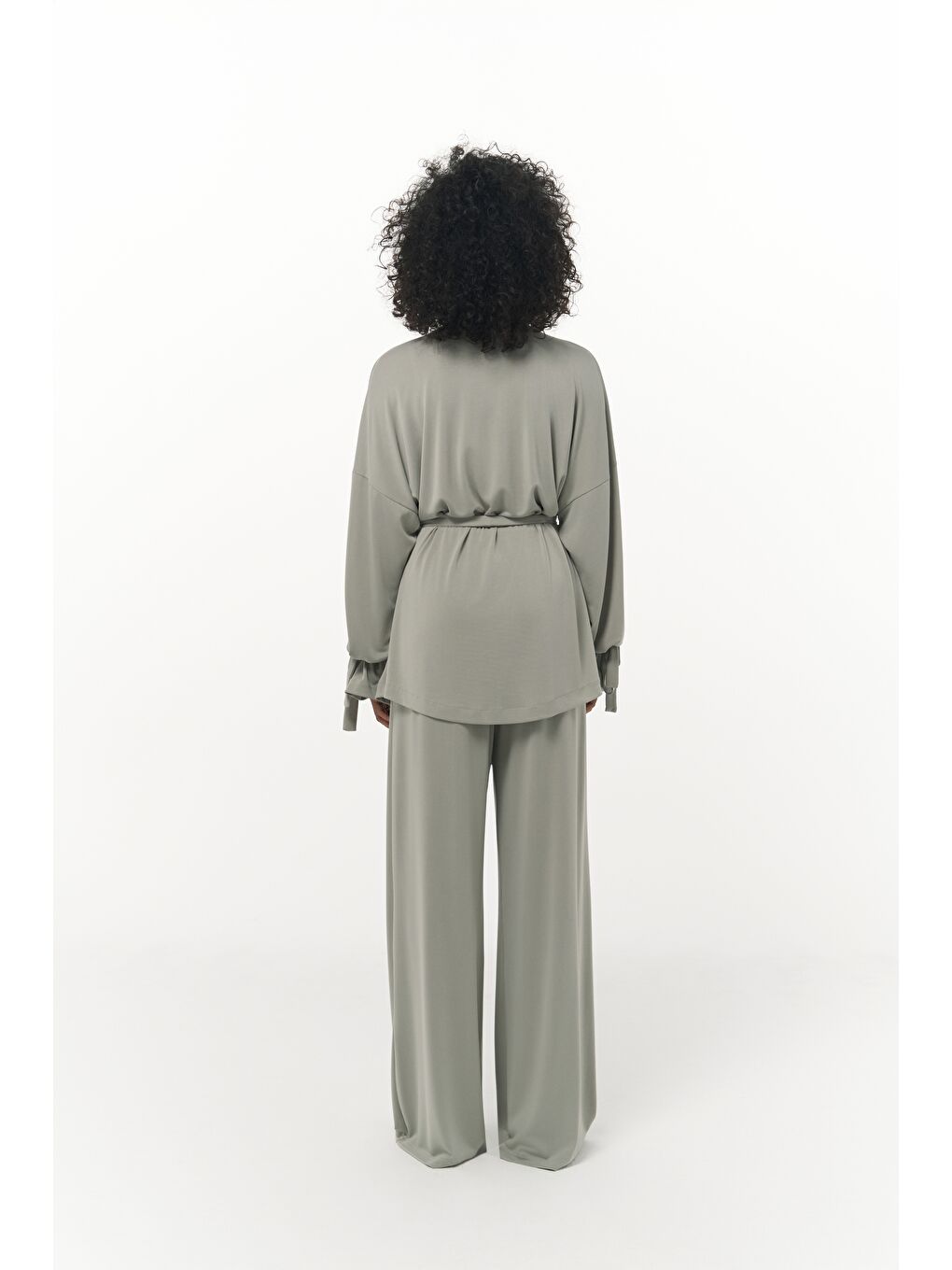 Yeşil Donna Mint Kimono Pantolon Takım-2