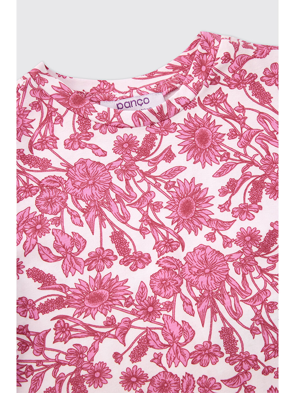 Kız Bebek Desenli Pembe Tişört-2