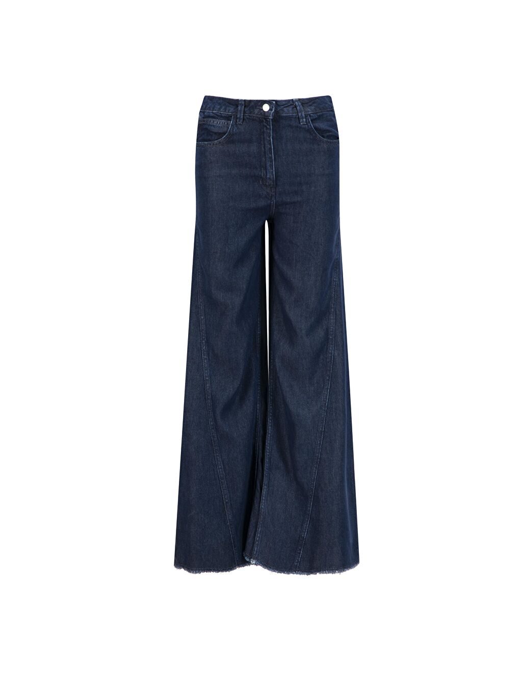 Önü Dikişli Lyocell Pantolon 25Yd9141 Koyu Lacivert