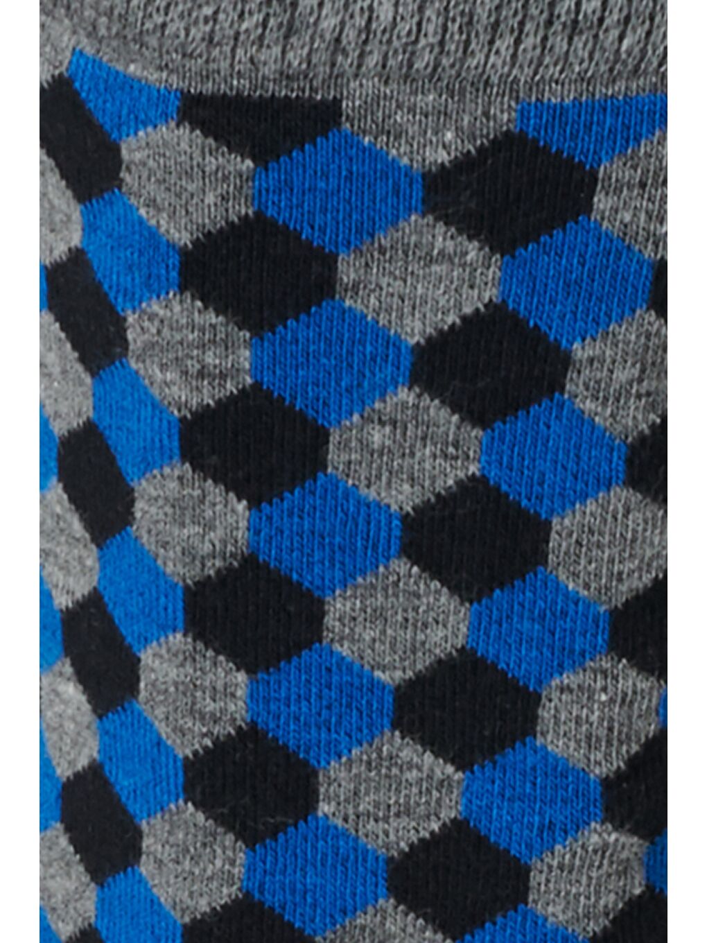 Erkek Gri-Mavi Desenli Çorap-1