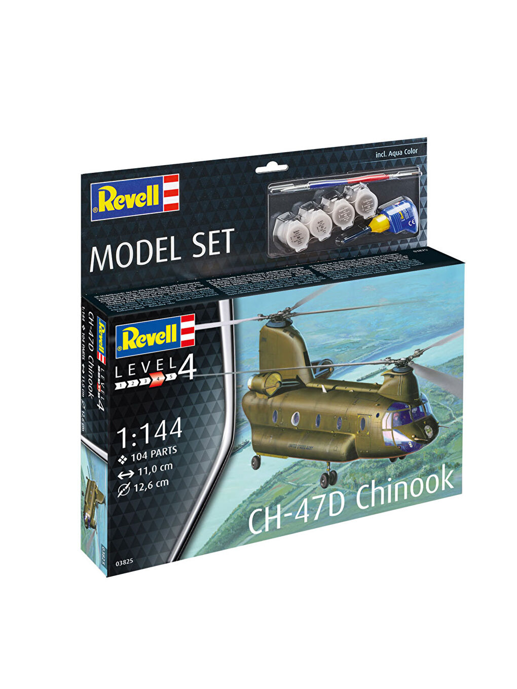 Revell Renksiz Model Set Uçak CH-47D Chinook 63825