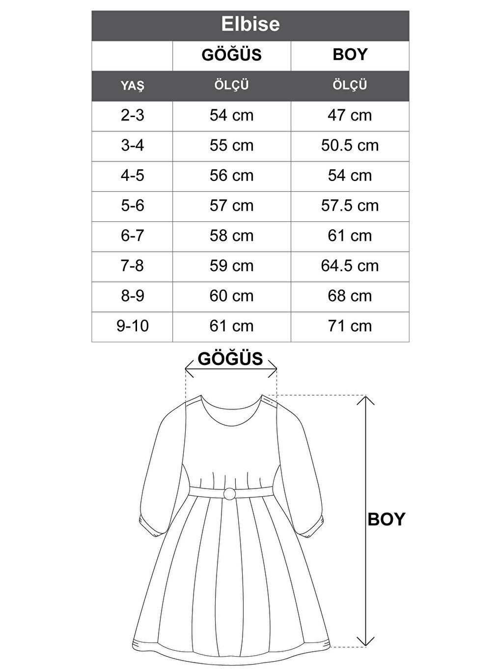 Siyah Bisiklet Yaka Fırfırlı Kız Çocuk Elbise-8