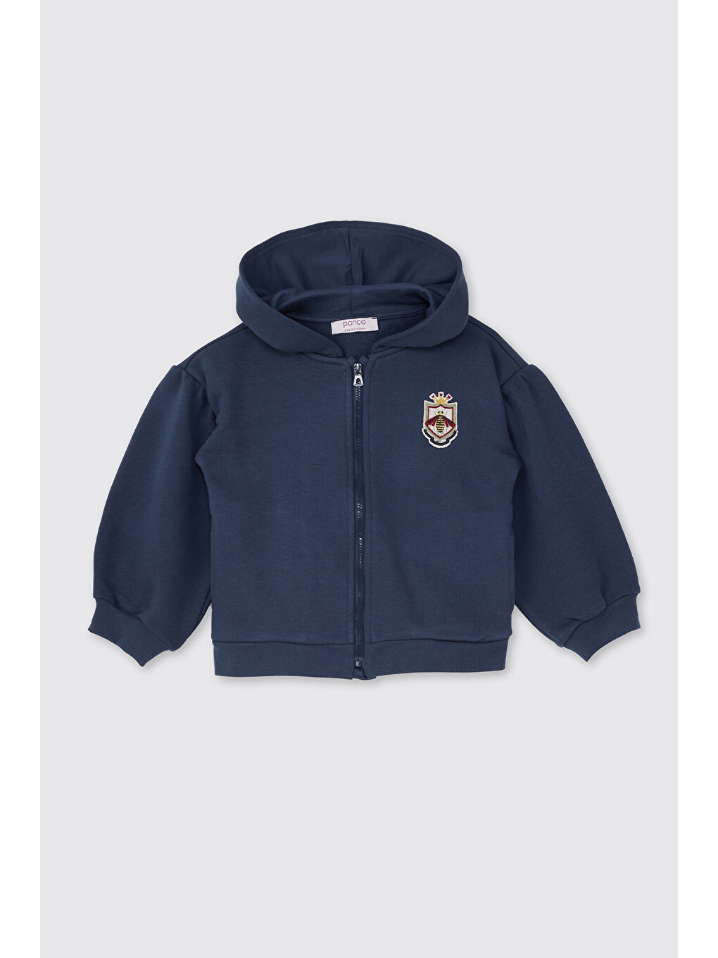 Kız Bebek Fermuarlı Lacivert Sweatshirt