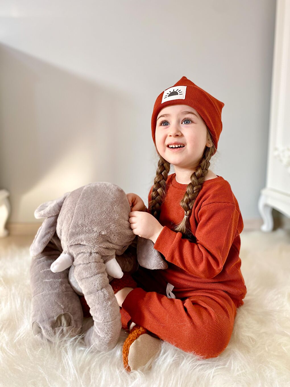 Kahverengi Bereli Üçlü Takım-1