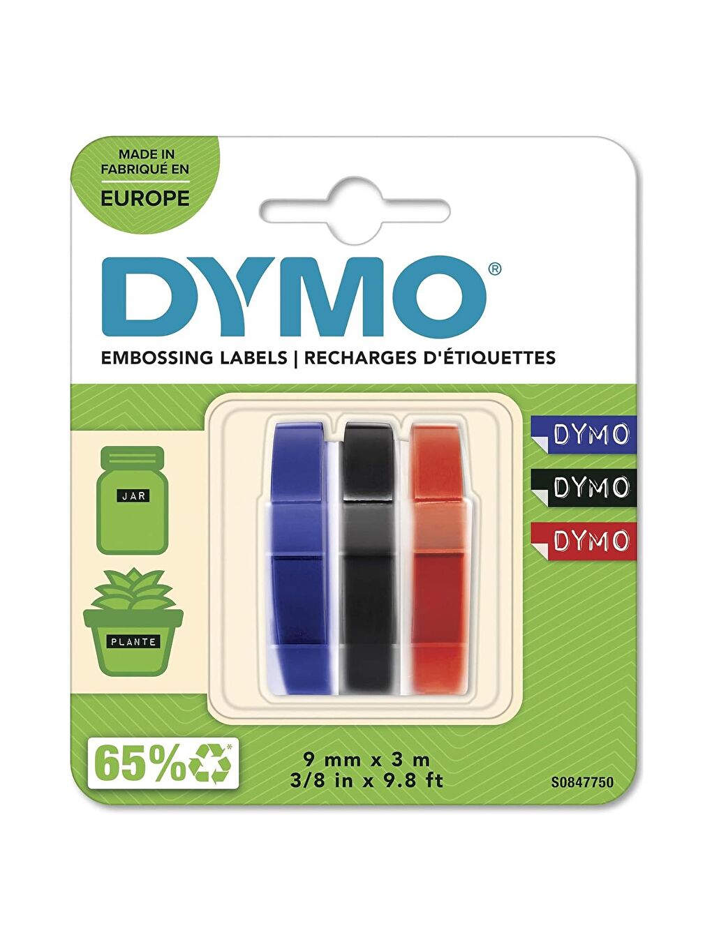Dymo Junior Etiket Makinesi + Blisterli Yedek Şerit 9 mm x 3 m 3'lü - 6
