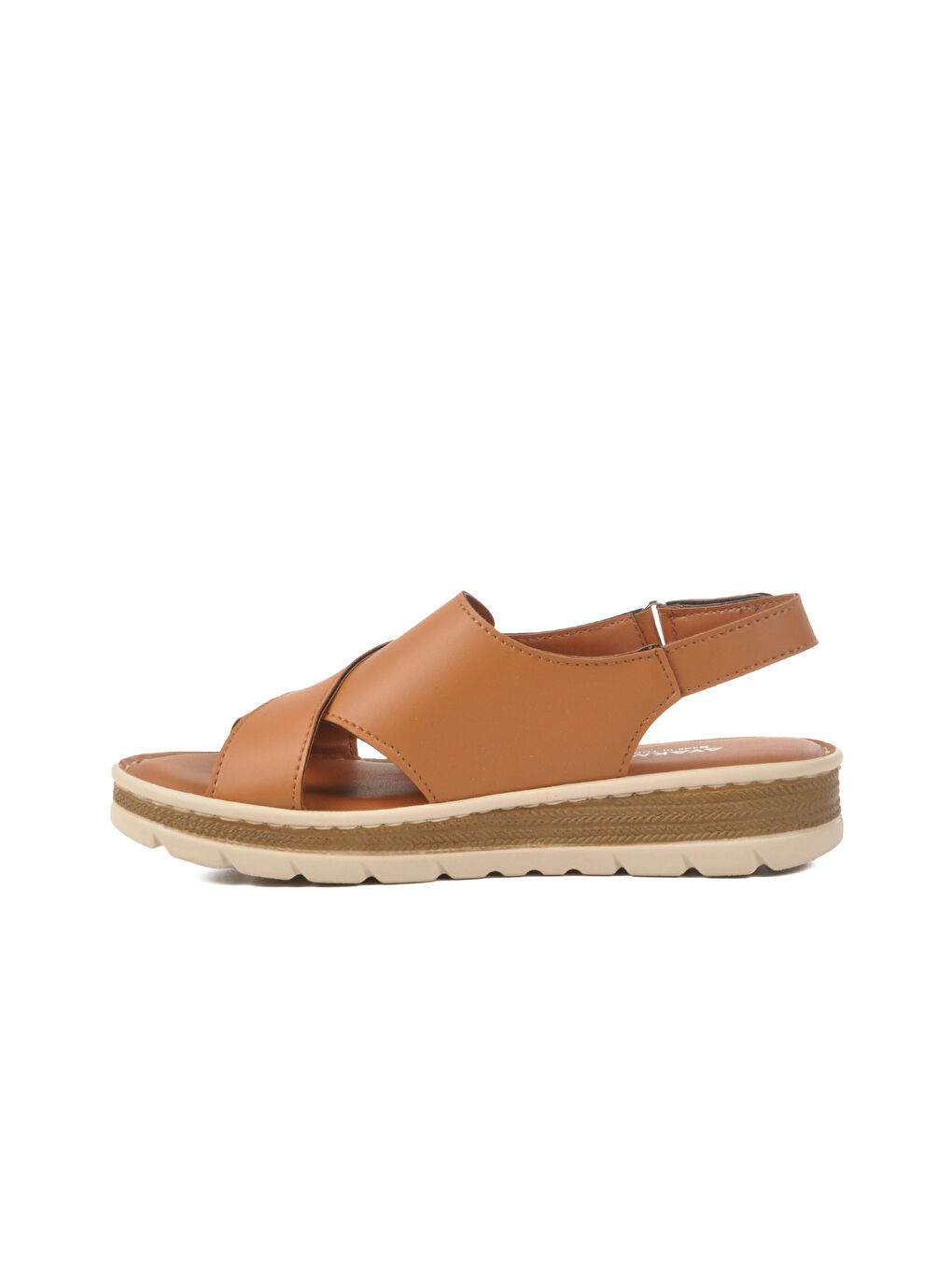 Kahverengi Taba Cırtlı Kadın Sandalet 492129 Z-1