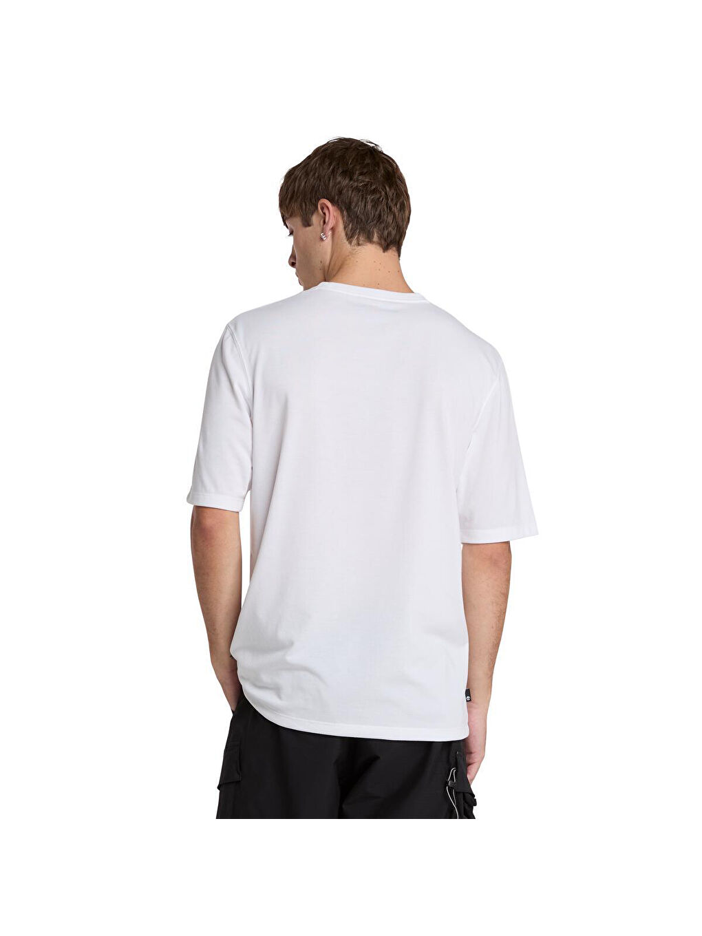 Anti Uv Outdoor Graphic Erkek Beyaz Yuvarlak Yaka Tişört-3