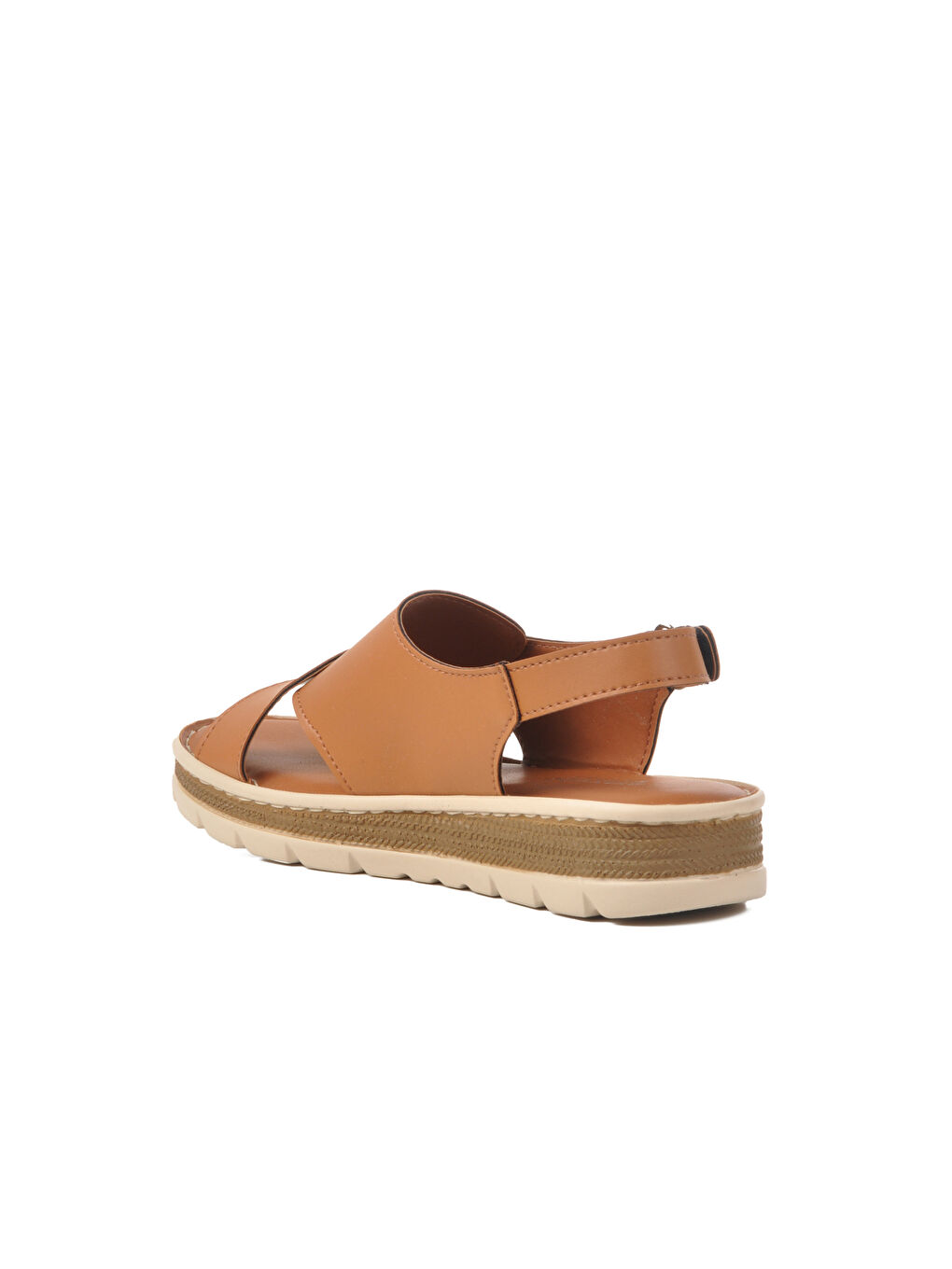 Kahverengi Taba Cırtlı Kadın Sandalet 492129 Z-3