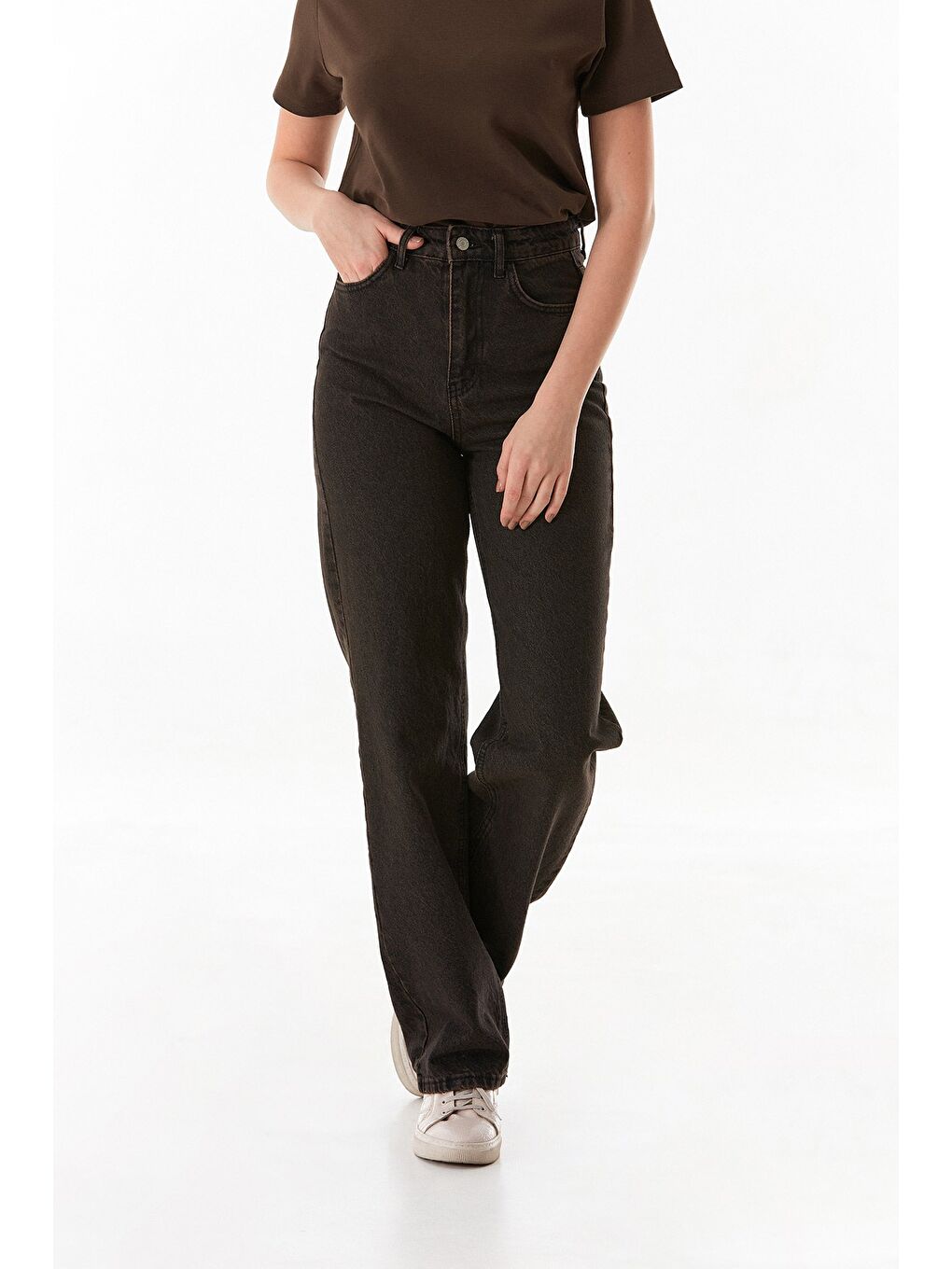 Kahverengi Eskitme Görünümlü Palazzo Jean-2