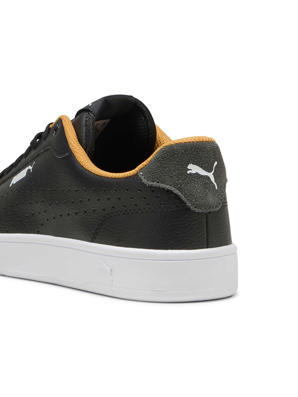 Siyah Grounded Perf Ayakkabı-1