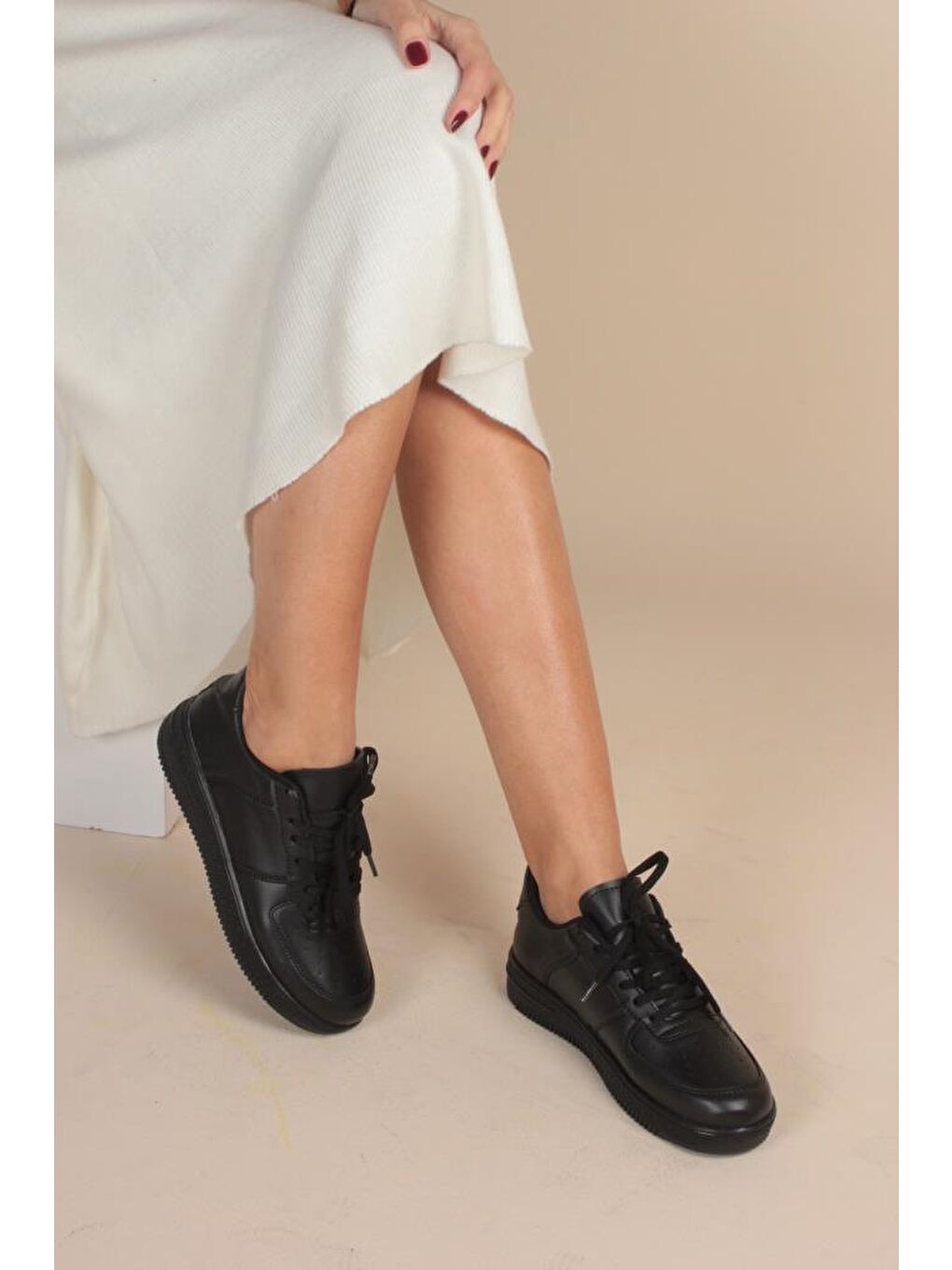 Siyah Aır Taban Sneaker