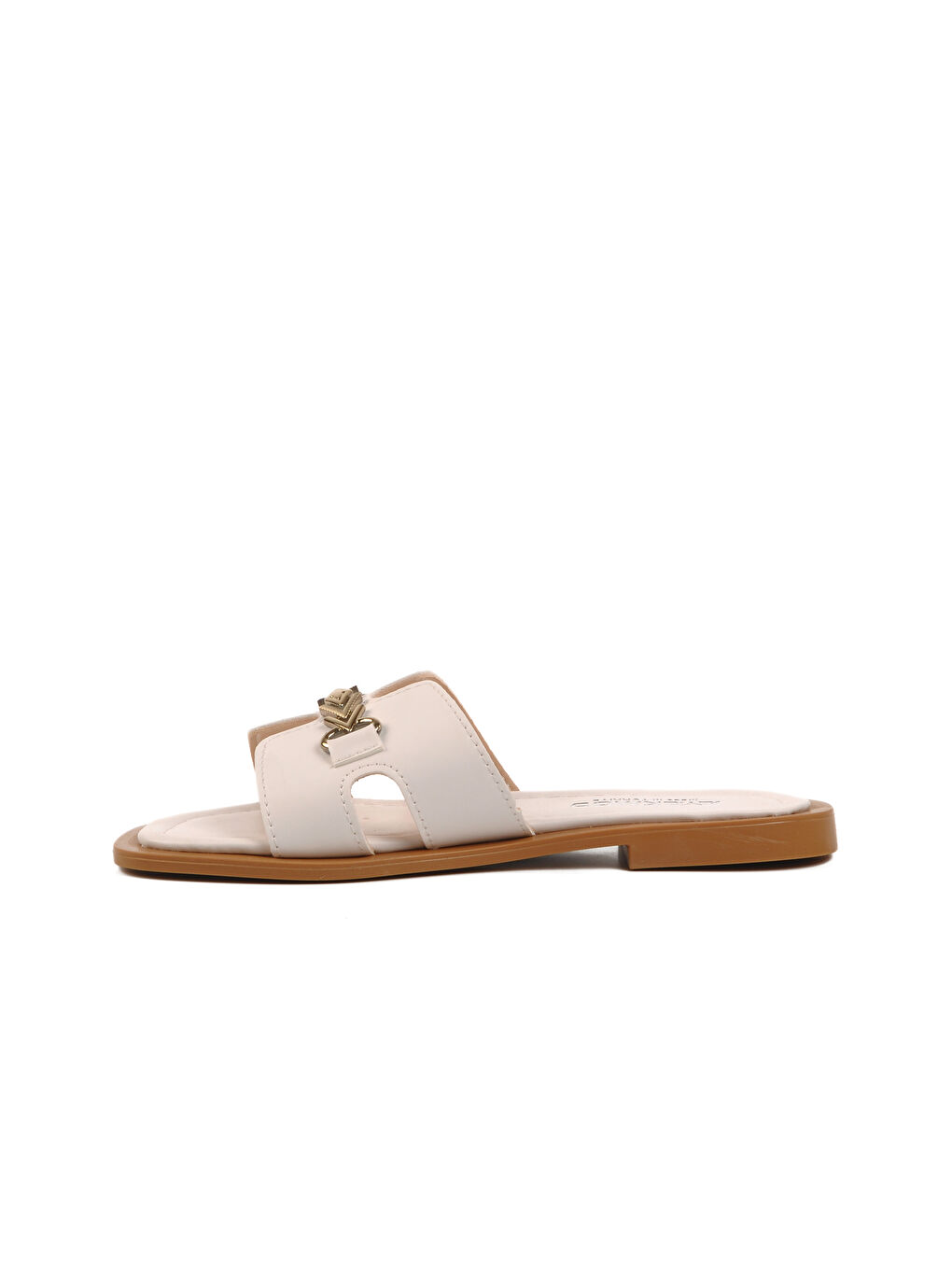 Kahverengi Açık Krem Hafif İnce Taban Kadın Terlik 246041 Z-1