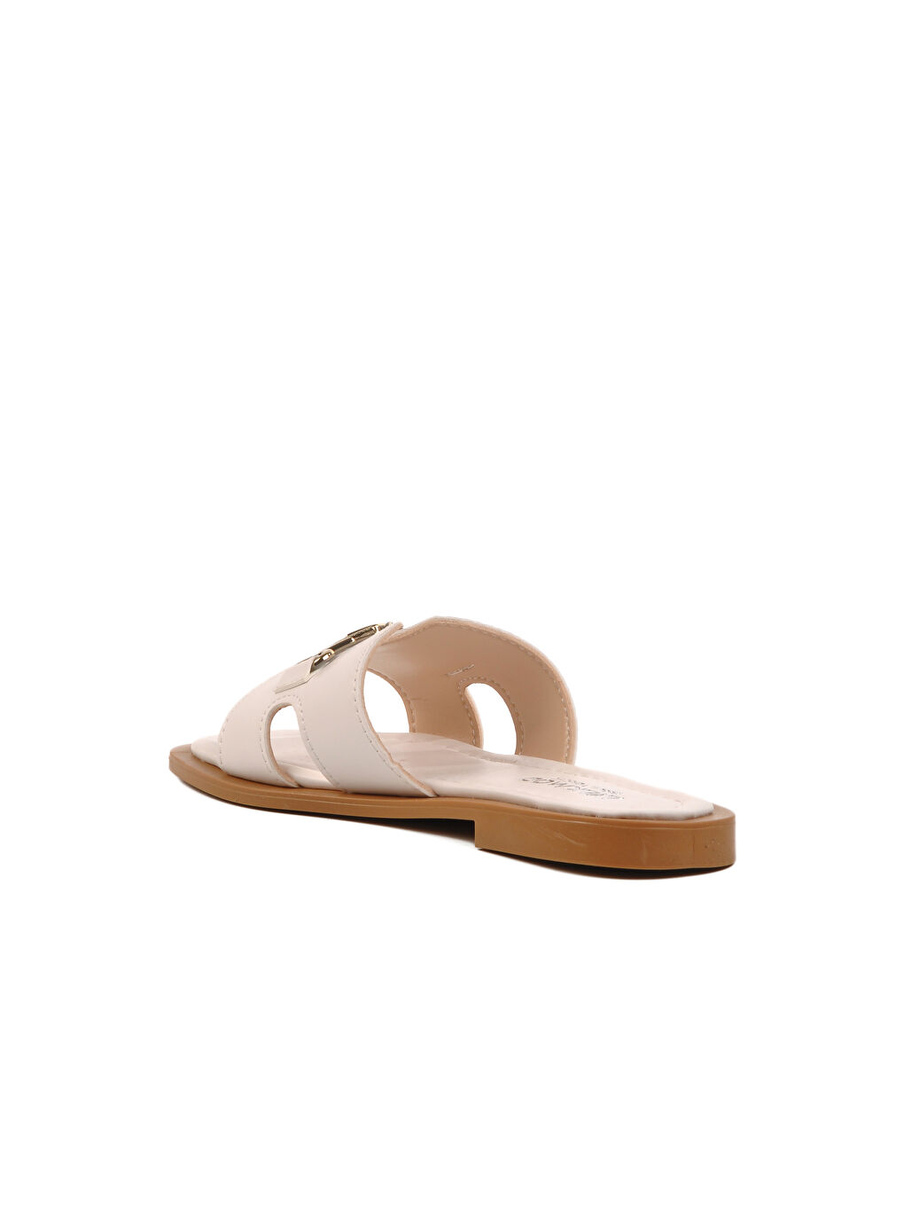 Kahverengi Açık Krem Hafif İnce Taban Kadın Terlik 246041 Z-3