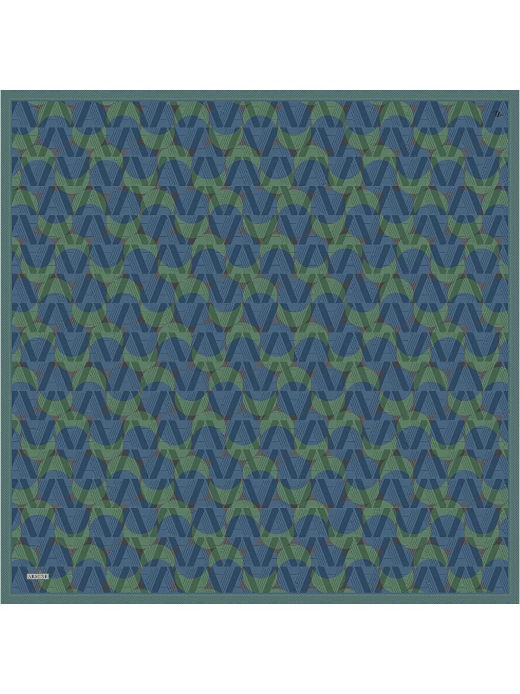 Lacivert Saf İpek Twill Eşarp 9541D 87-4