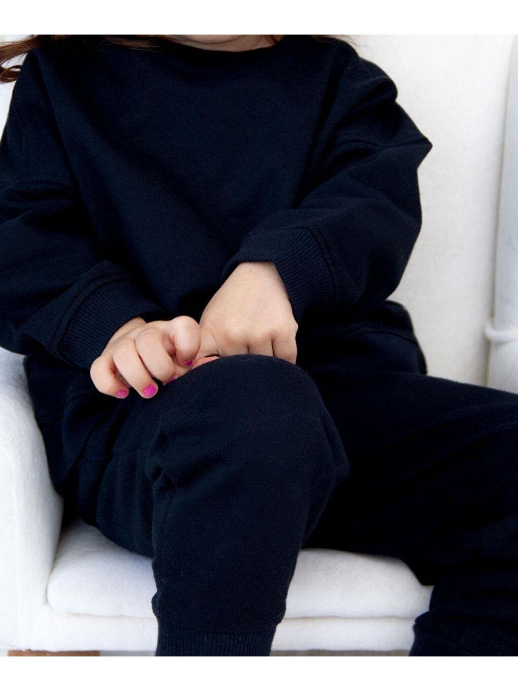 Miababy Lacivert Kız Bebek Sweatshirt - 1