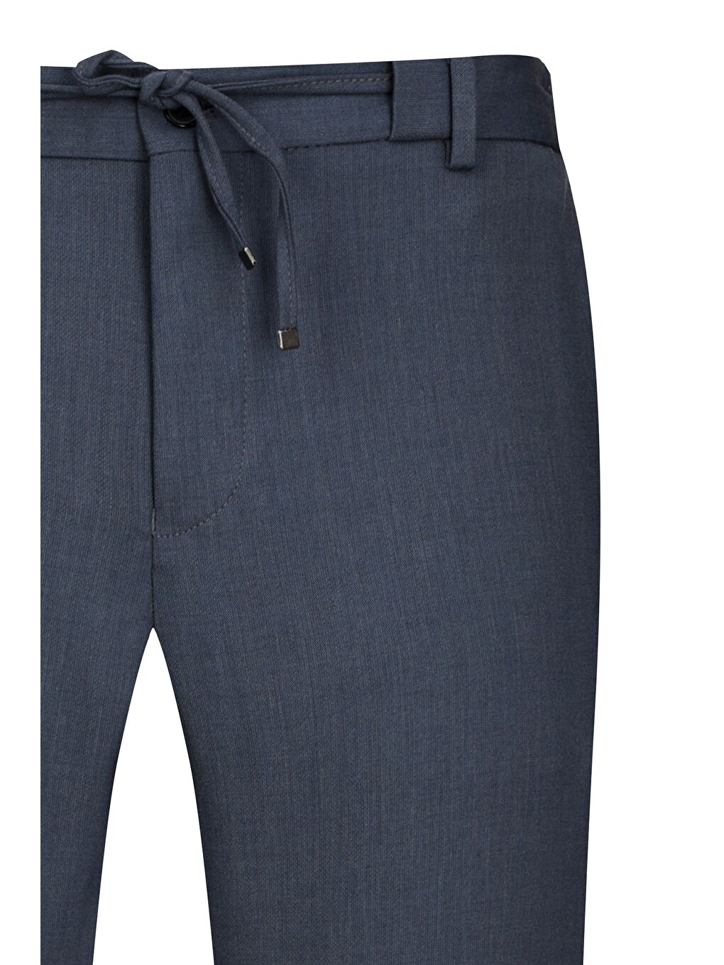 Mavi Rahat Kesim Yandan Cepli Jogger Pantolon-1