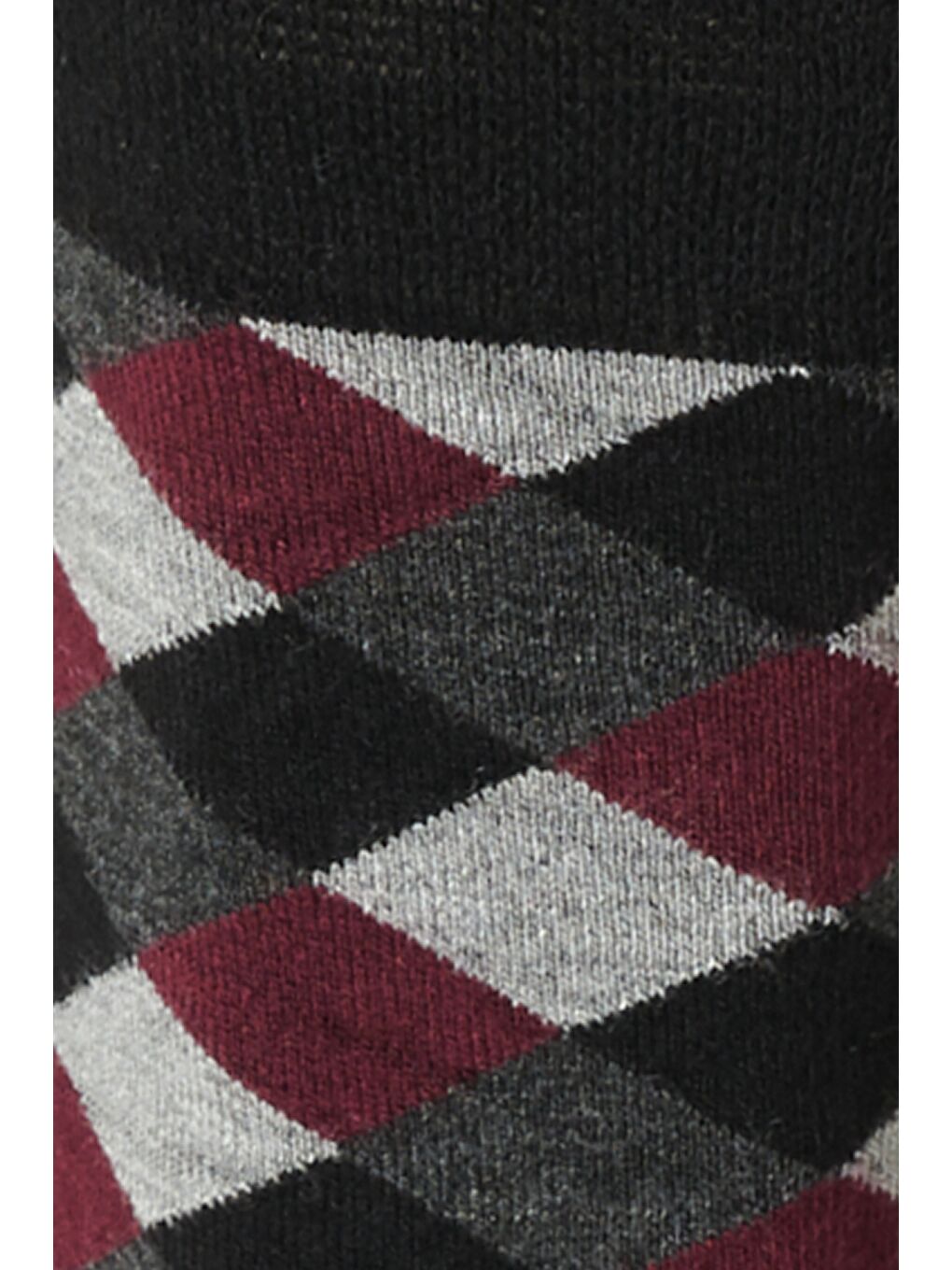 Erkek Bordo-Gri-Siyah Bambulu Çorap-1