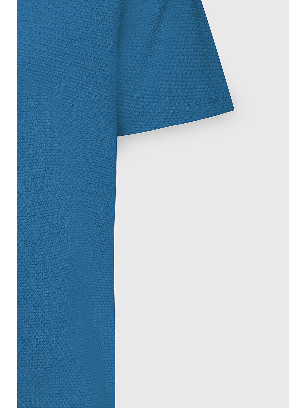 Erkek İndigo Slim Fit Dar Kesim Bisiklet Yaka Kısa Kollu Yumuşak Tuşeli Basic Tişört-7