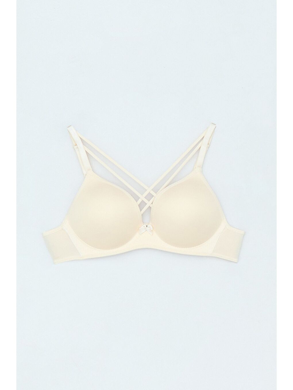 Bej Destekli Çapraz Sütyen