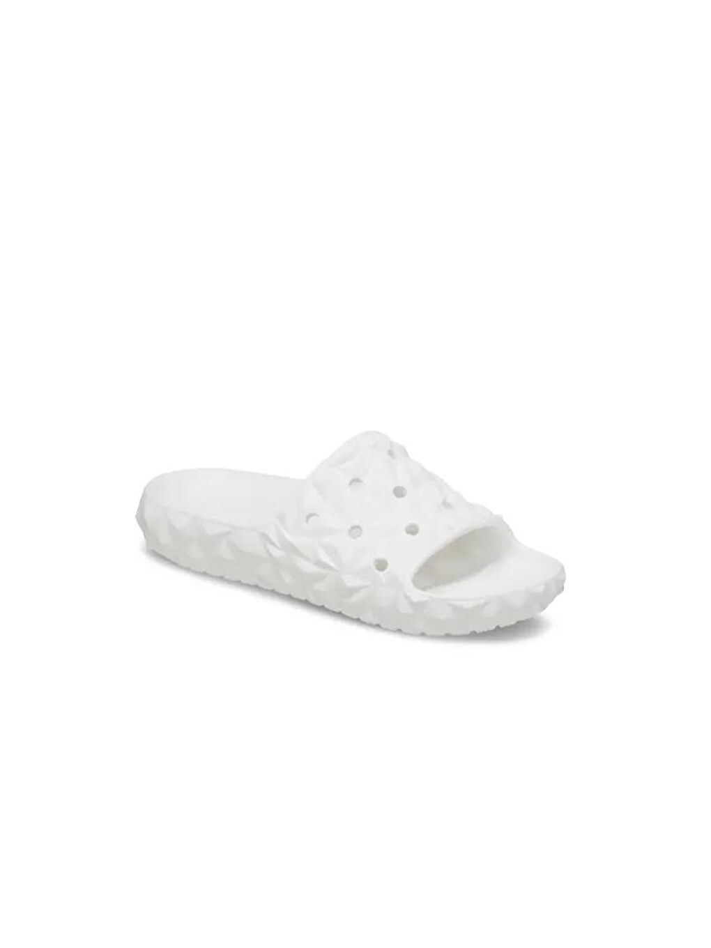 Crocs Beyaz Classic Geometric Slide v2 Unisex Spor Terlik 209608-100 - 1