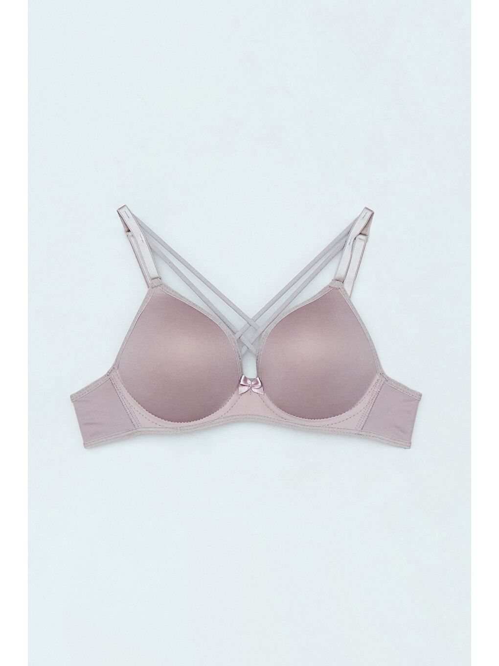 Bej Destekli Çapraz Sütyen