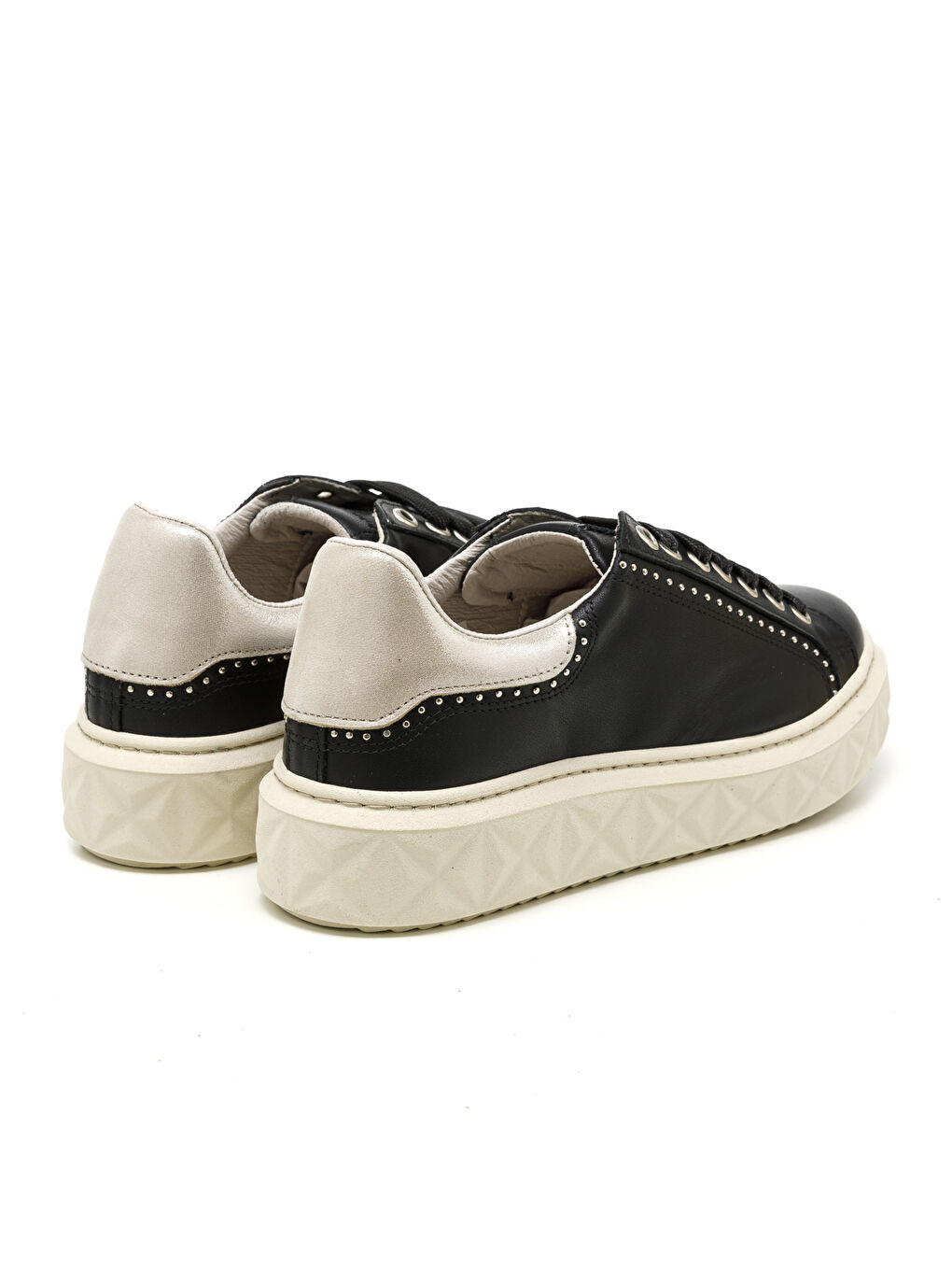 Kadın Sneaker ( Günlük) MAR-25Y-209-8888 Siyah-Metalik Altın-3