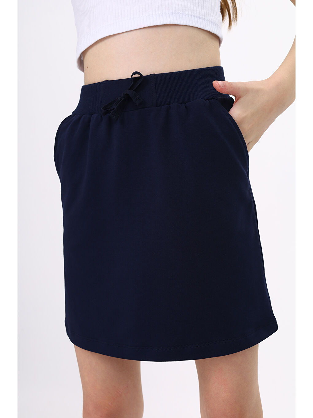 Lacivert Kız Çocuk Etek-1