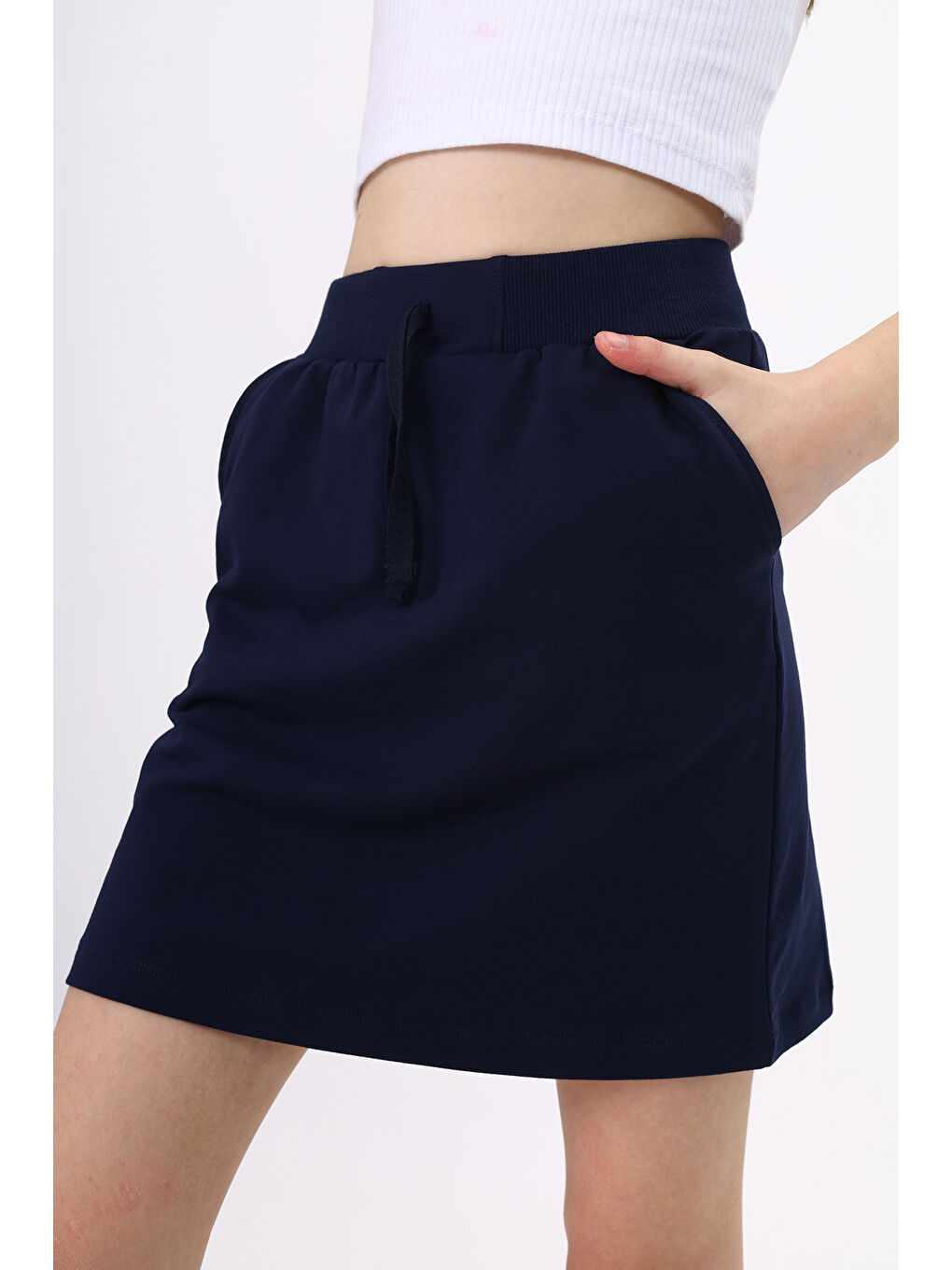 Lacivert Kız Çocuk Etek-3