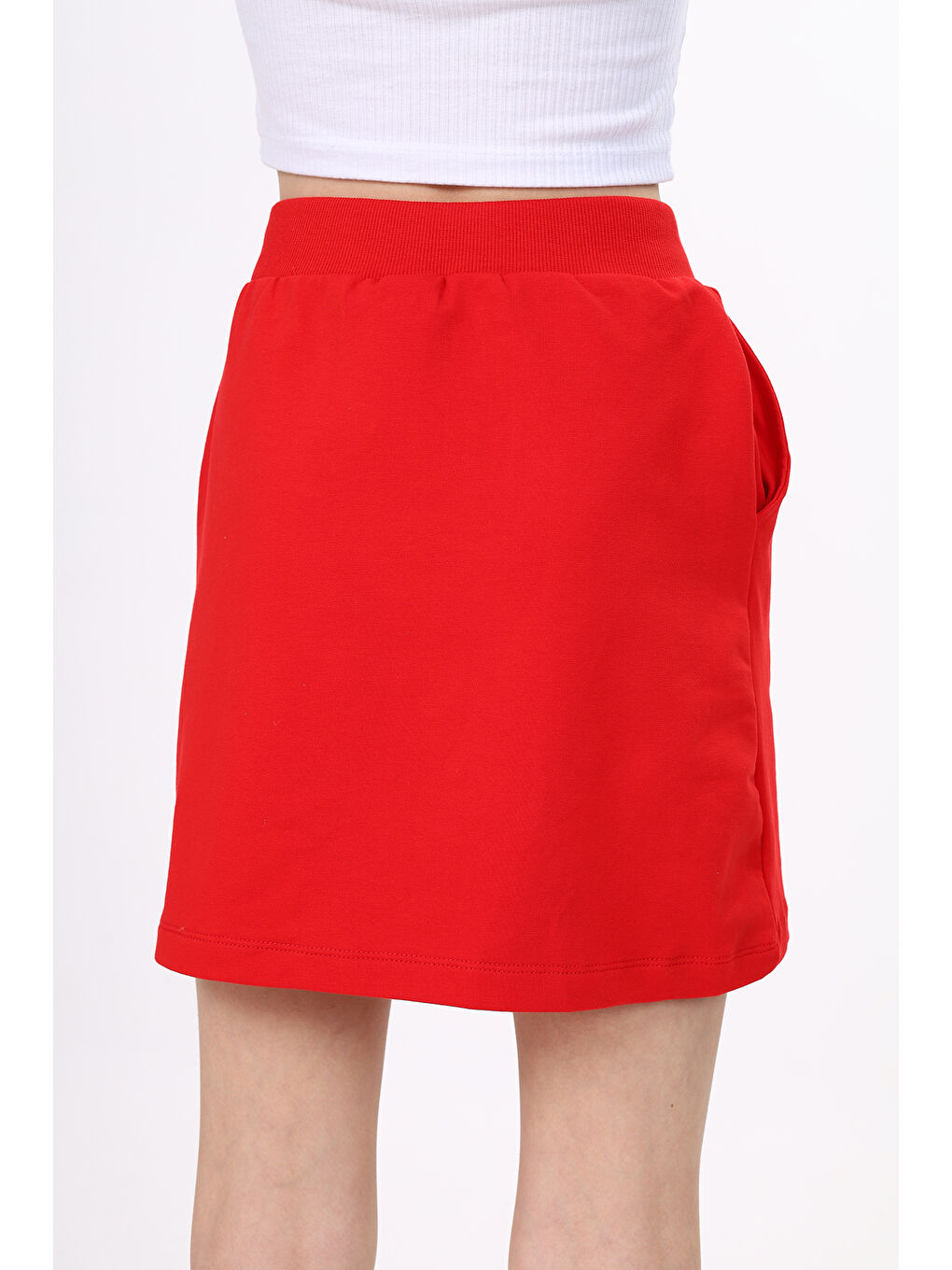 Kırmızı Kız Çocuk Etek-3