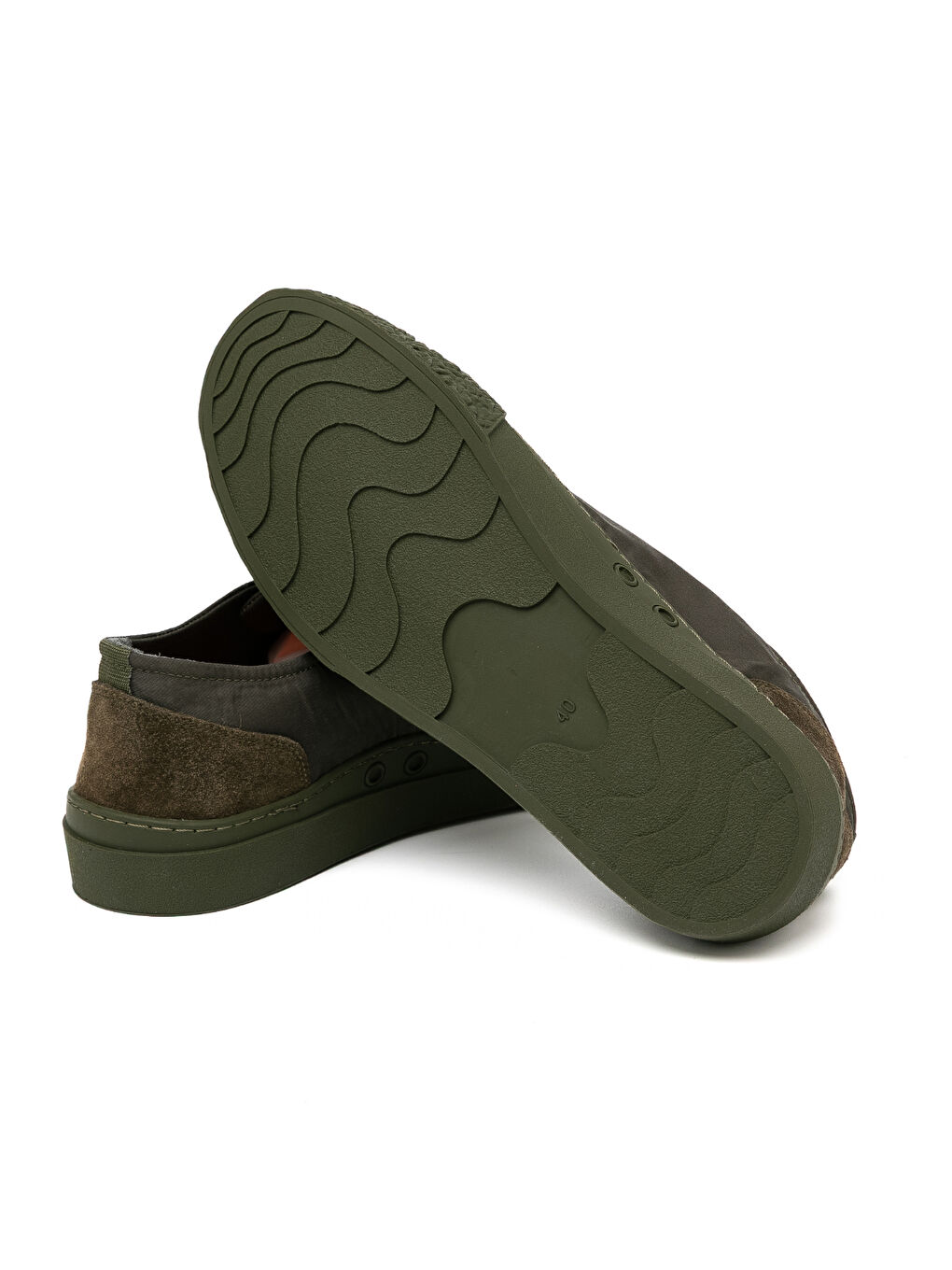 Yeşil Erkek Sneaker ( Günlük) KA-C25806 Haki Fayliza-Haki Suet-6