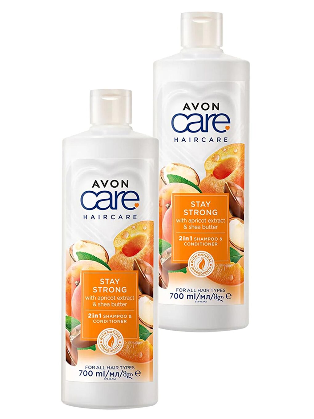 AVON Renksiz Care Kayısı ve Shea Özü Şampuan ve Saç Kremi 700 Ml. İkili Set