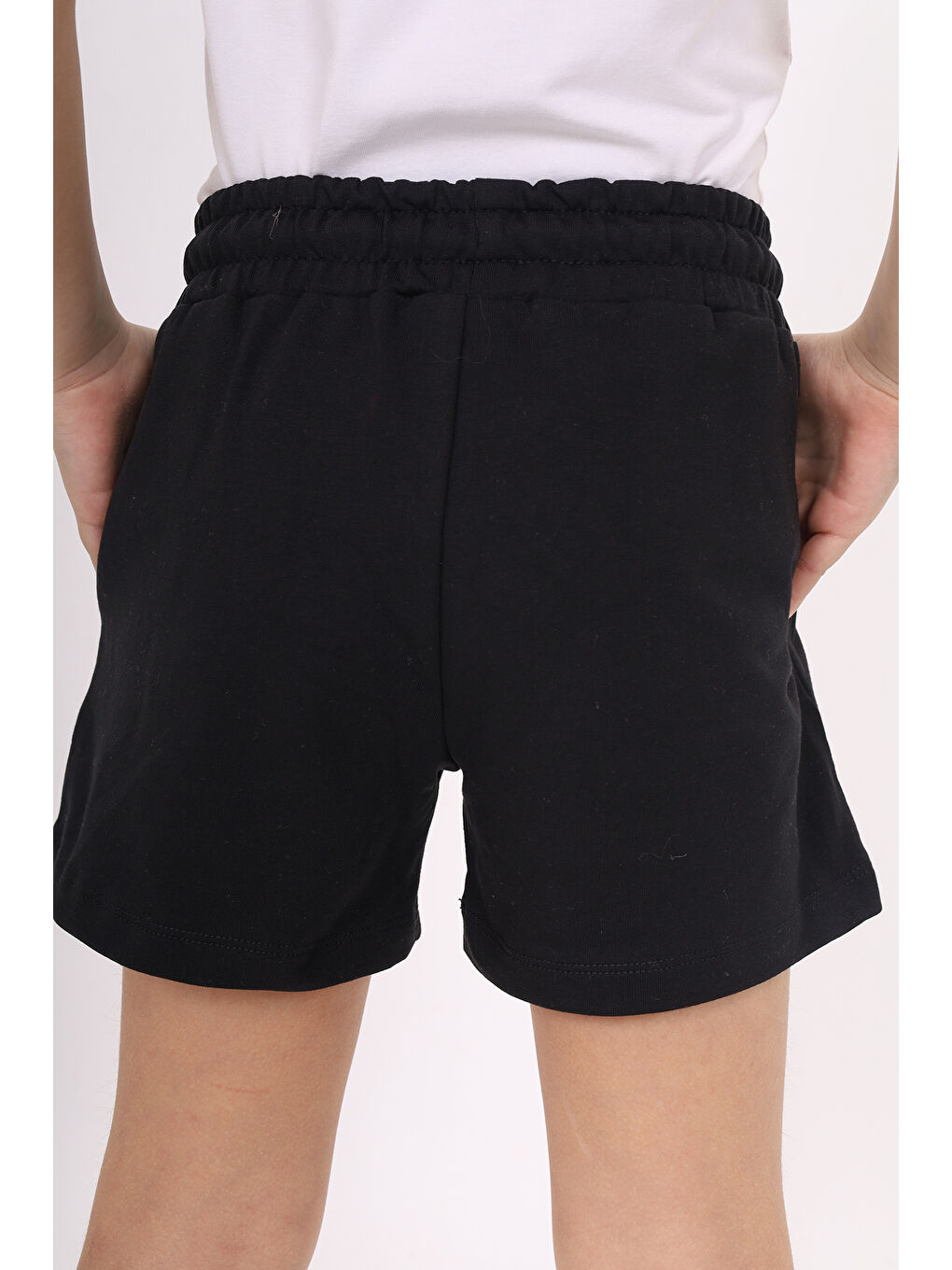 Siyah Kız Çocuk Şort-2