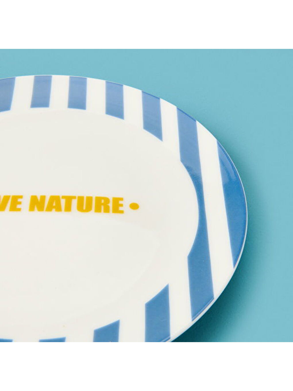 Kitchen Love Nature Tatlı Tabağı - Mavi - 19 cm-1