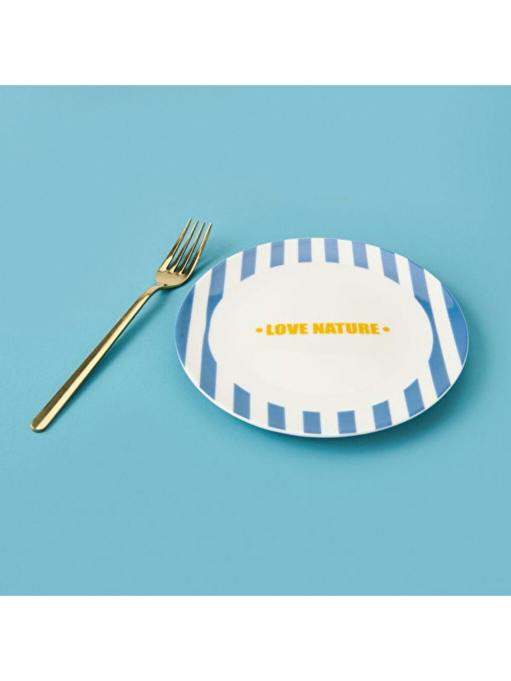 Kitchen Love Nature Tatlı Tabağı - Mavi - 19 cm-3