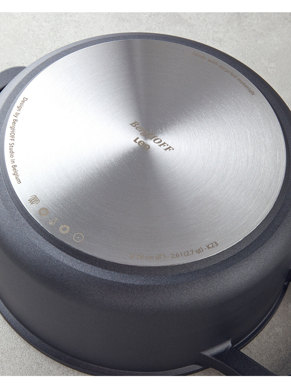LEO Phantom Tencere 20 cm Siyah-5