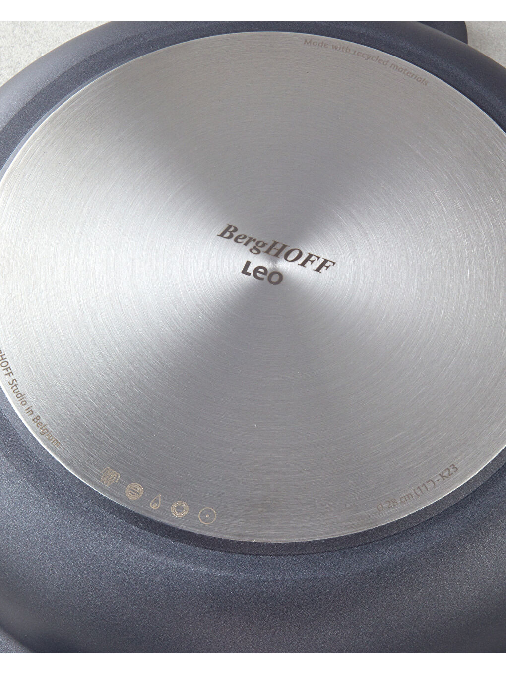 LEO Phantom Tava 28 cm Siyah-4