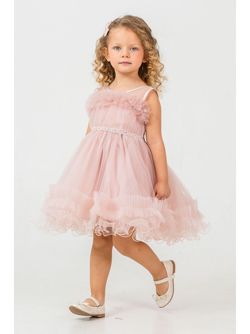 Pembe Aizona Kız Çocuk Abiye M00782-2