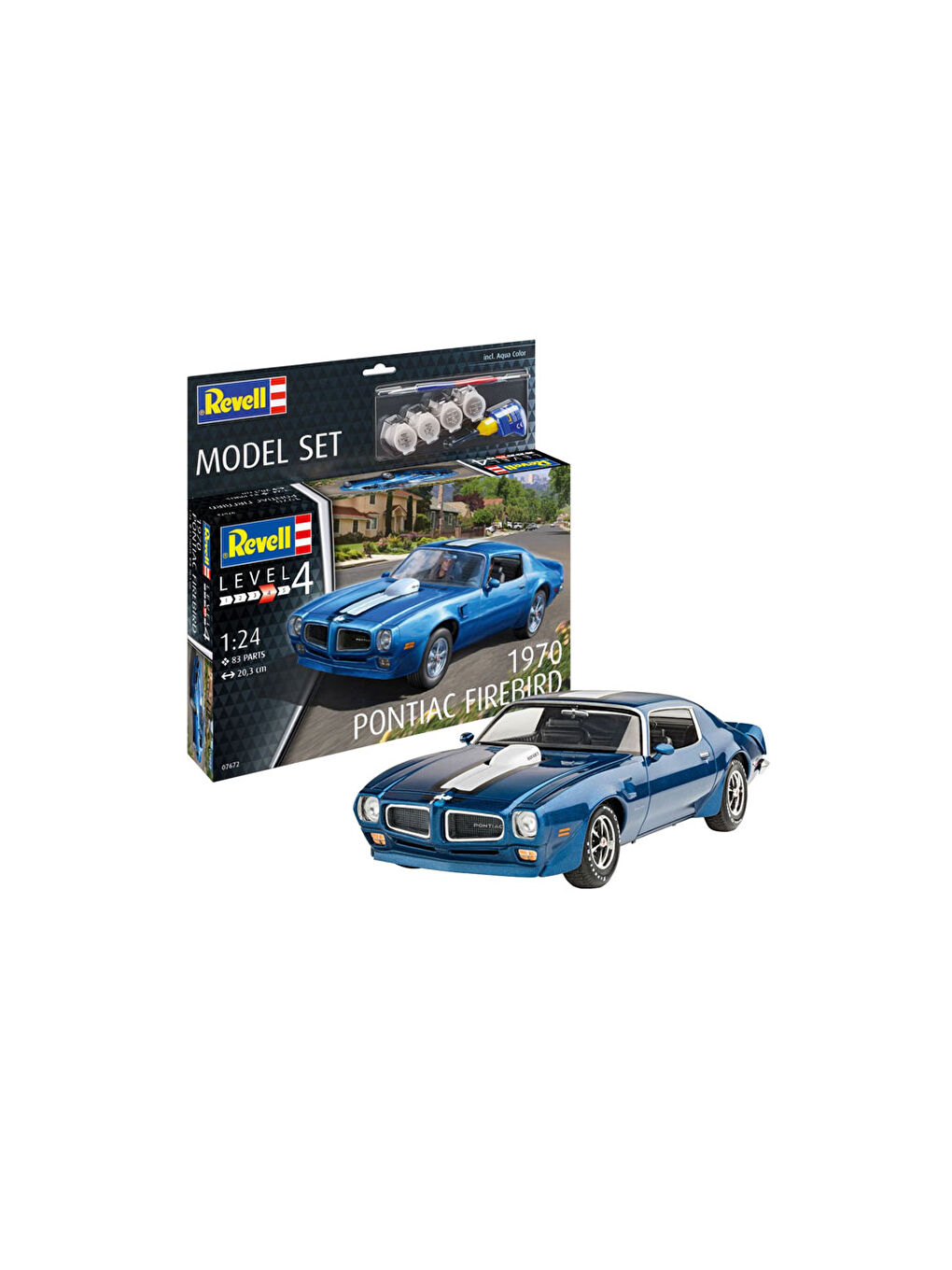 Revell Renksiz Model Set Araba 1970 Pontiac Firebird 67672