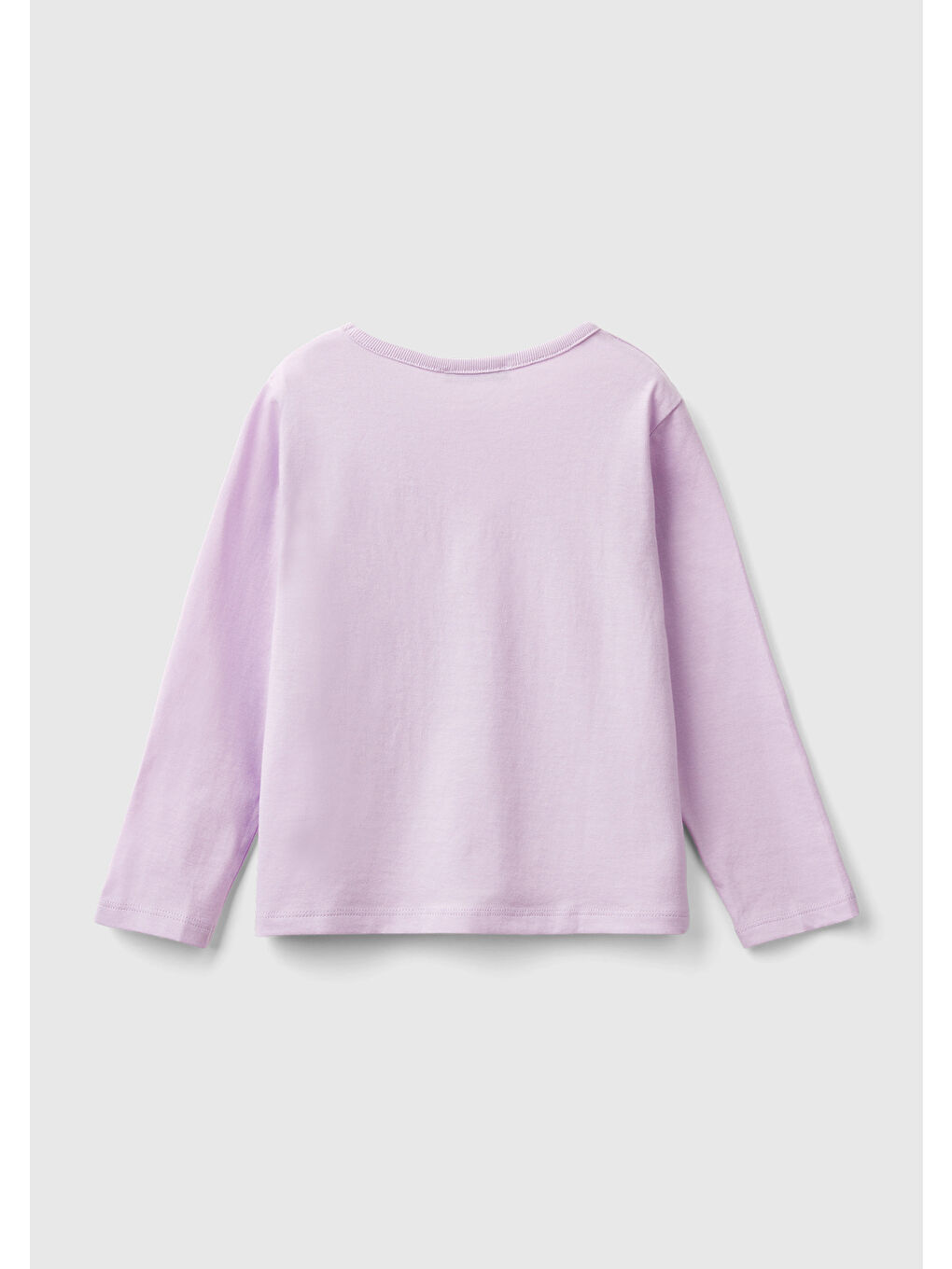 United Colors Of Benetton Lila Kız Çocuk Lila Önü Baskılı Sweatshirt - 1