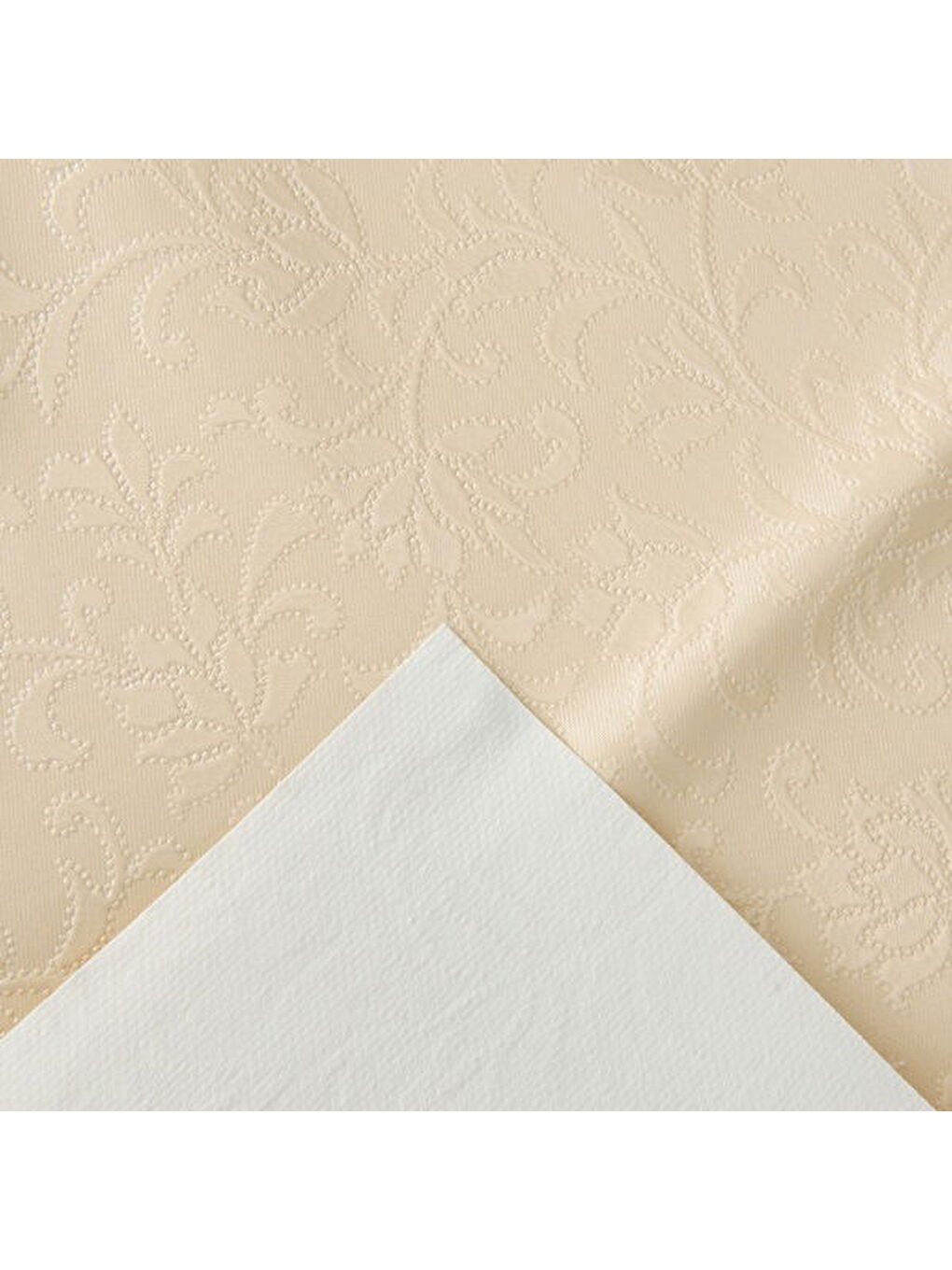 Soft Lunaria Pvc Masa Örtüsü - Ekru - 140x200 cm-2