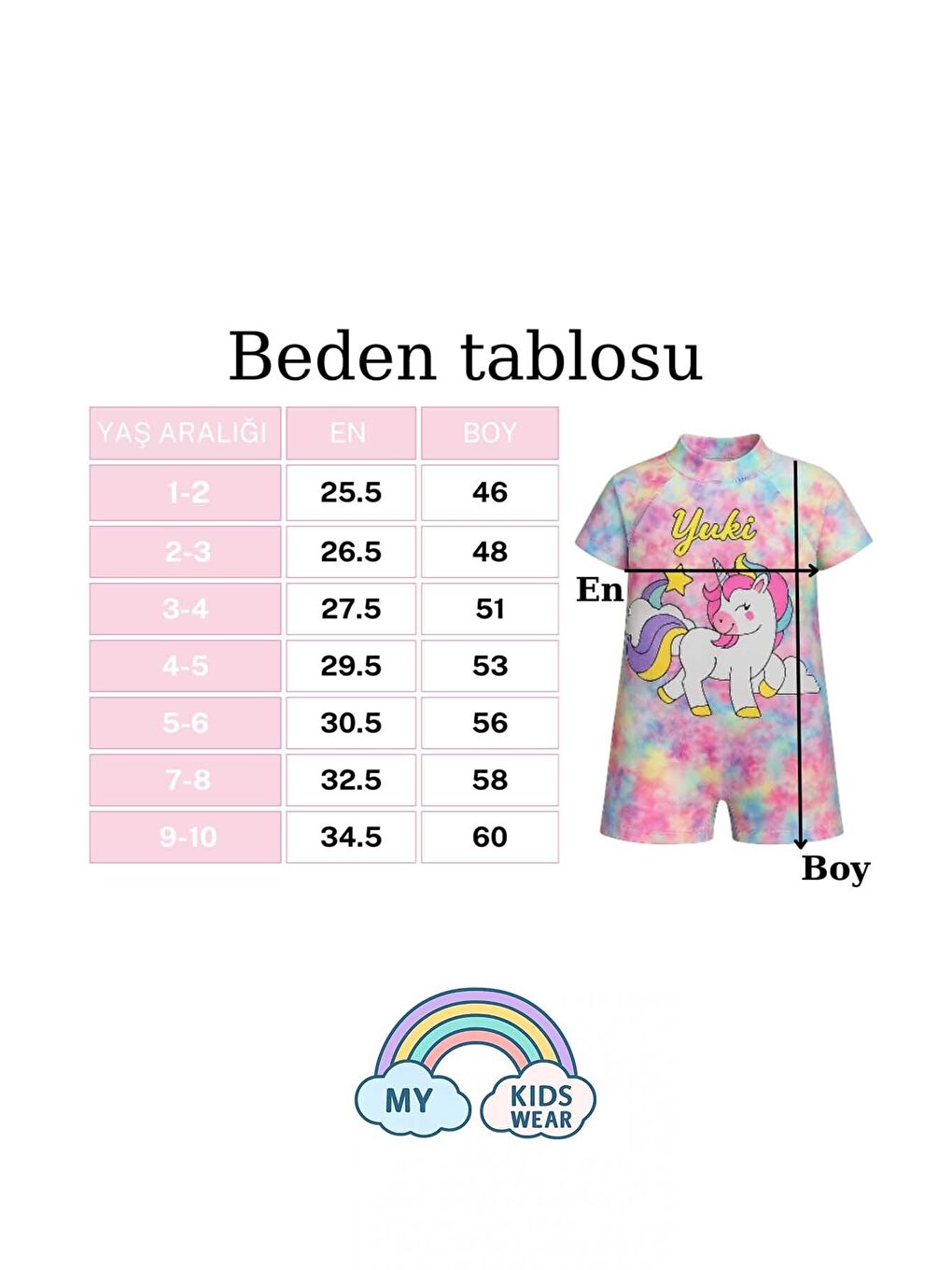 Pembe Çocuk Desenli Mayo Takımı - UV Korumalı Bone ve Güneş Gözlüğü Hediyeli 2'li Set 12683-2