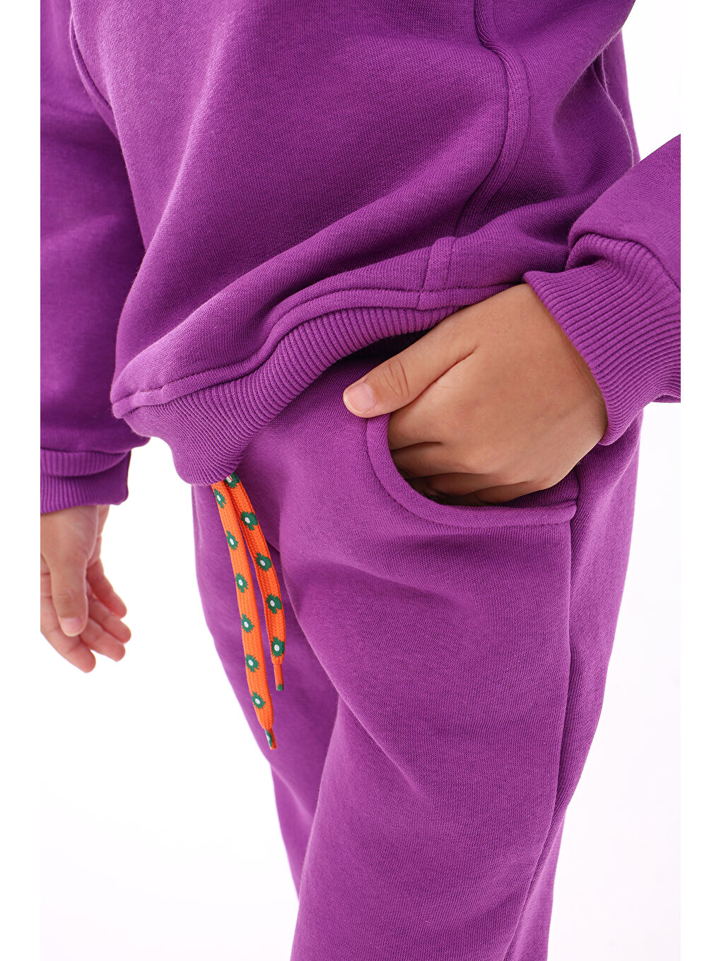 Mor Kız Çocuk Eşofman Takım-1