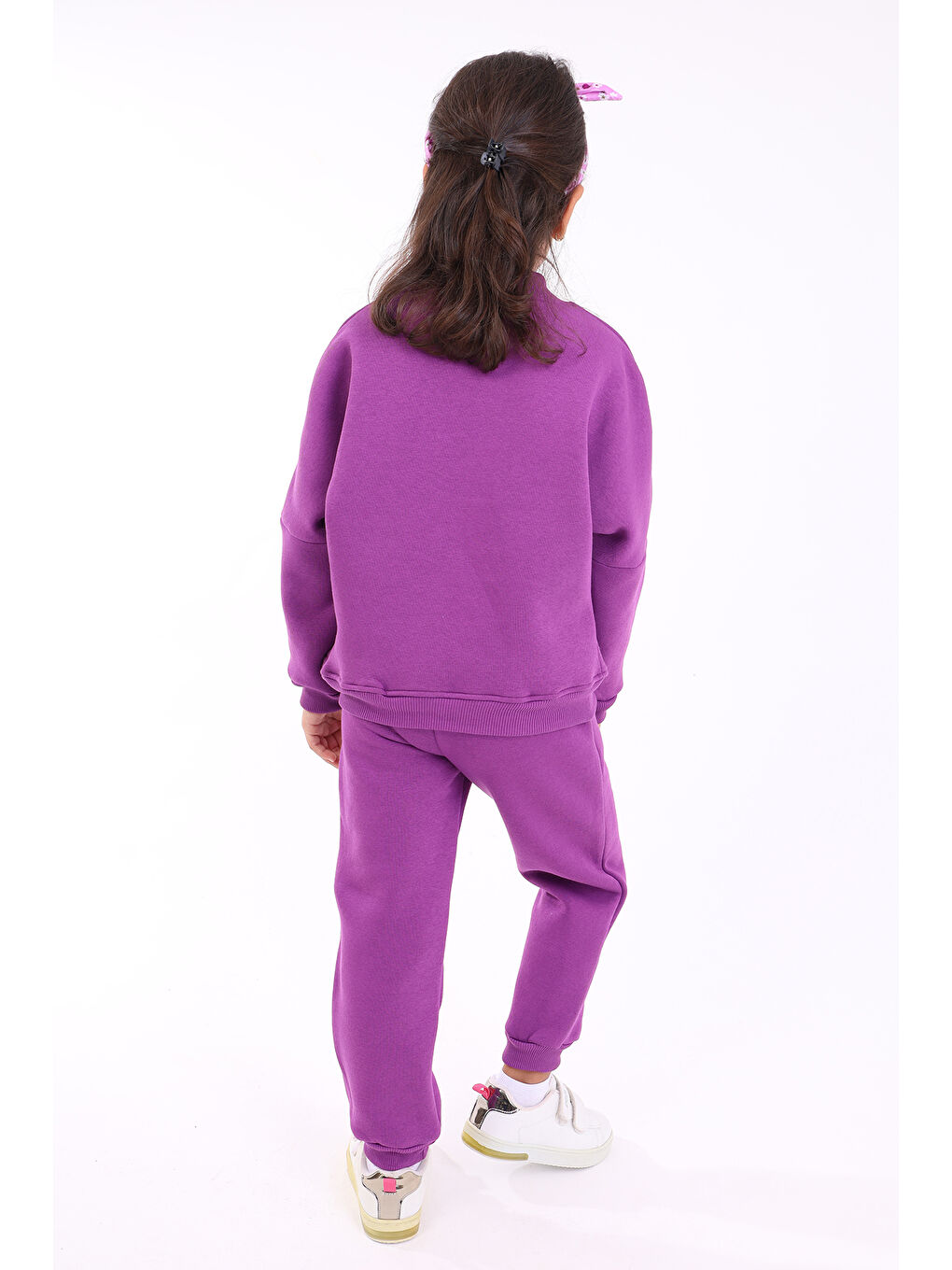 Mor Kız Çocuk Eşofman Takım-2