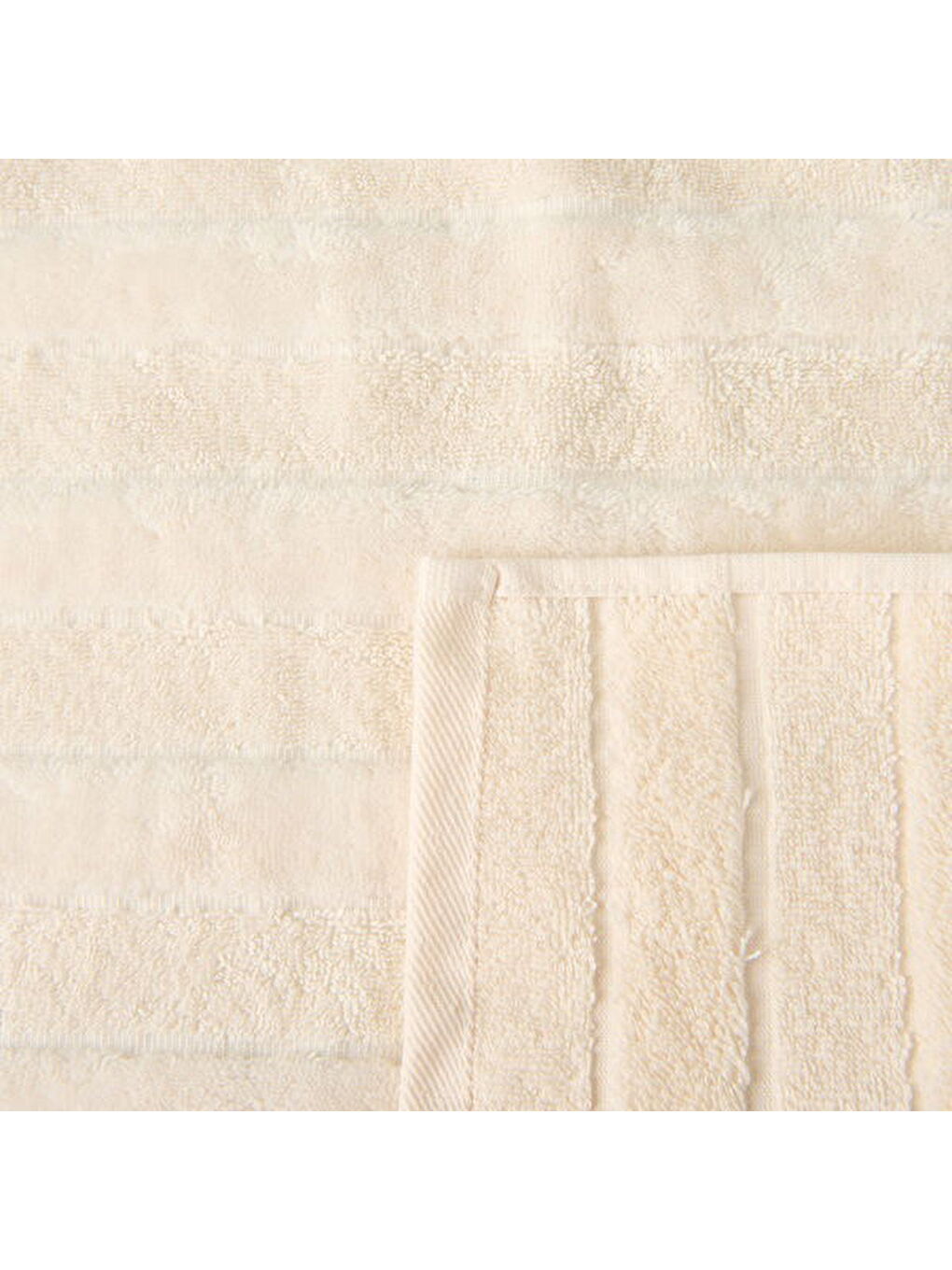 Soft Kadife Banyo Havlusu - Ekru - 70x140 cm-3