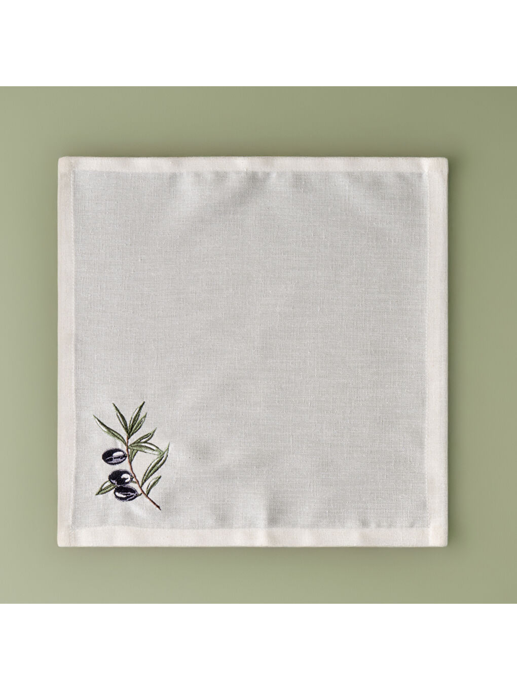 Ekru Olive Peçete Krem (35x45 cm)-2