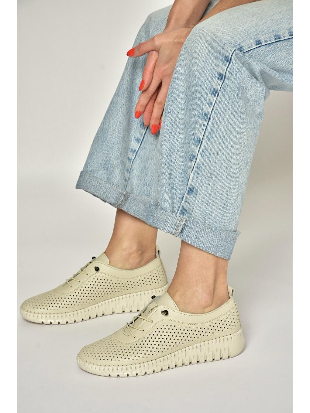 Bej Kadın Ayakkabı Y555705103-2